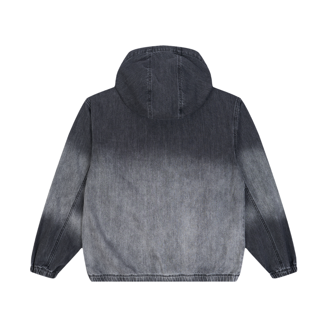 률앤와이 데님 후드 점퍼 블랙 C6(Ryul+Wai: Denim Hood Jumper Black C6) - 2