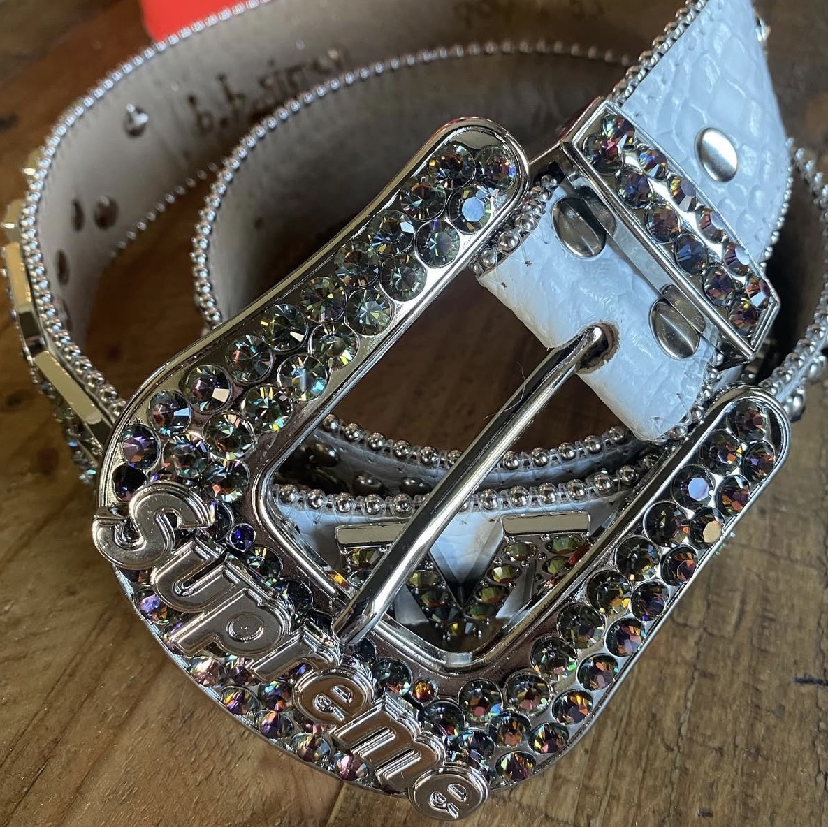 Supreme x B.B. Simon Bandana Belt White - 26SS 착용 스타일