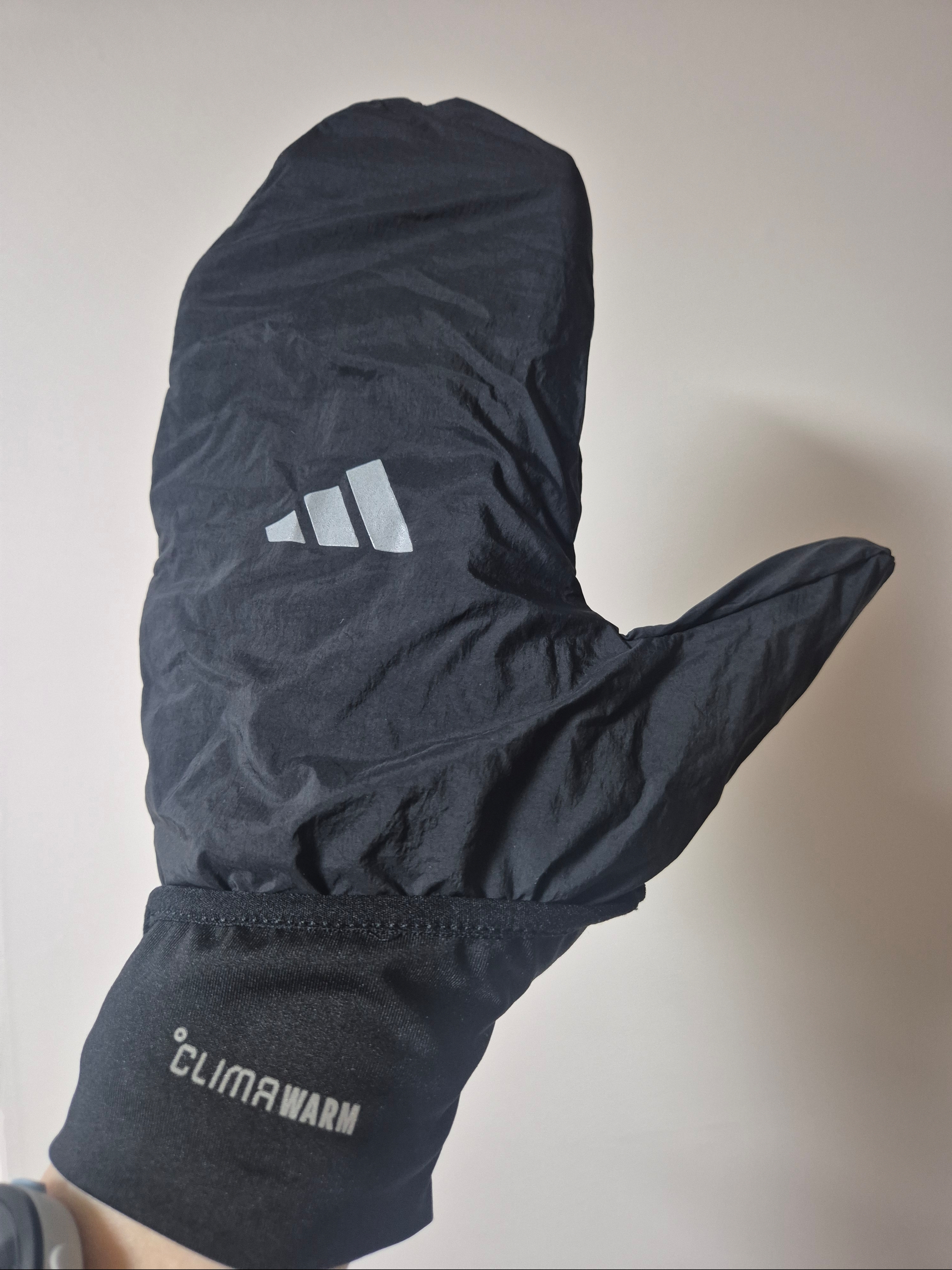 Adidas Running Climawarm Gloves Convertible Black 착용 스타일 - 1