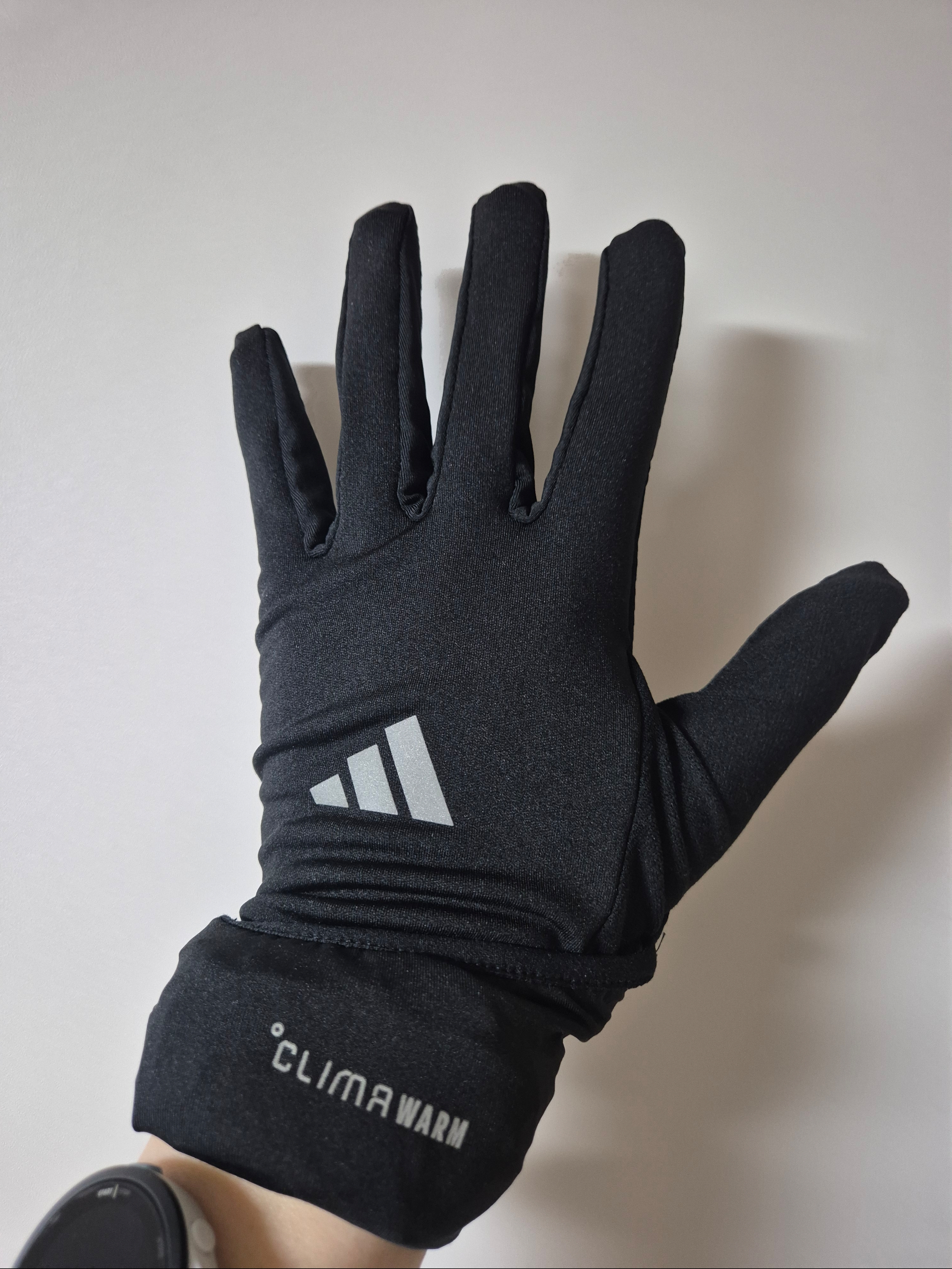 Adidas Running Climawarm Gloves Convertible Black 착용 스타일 - 2