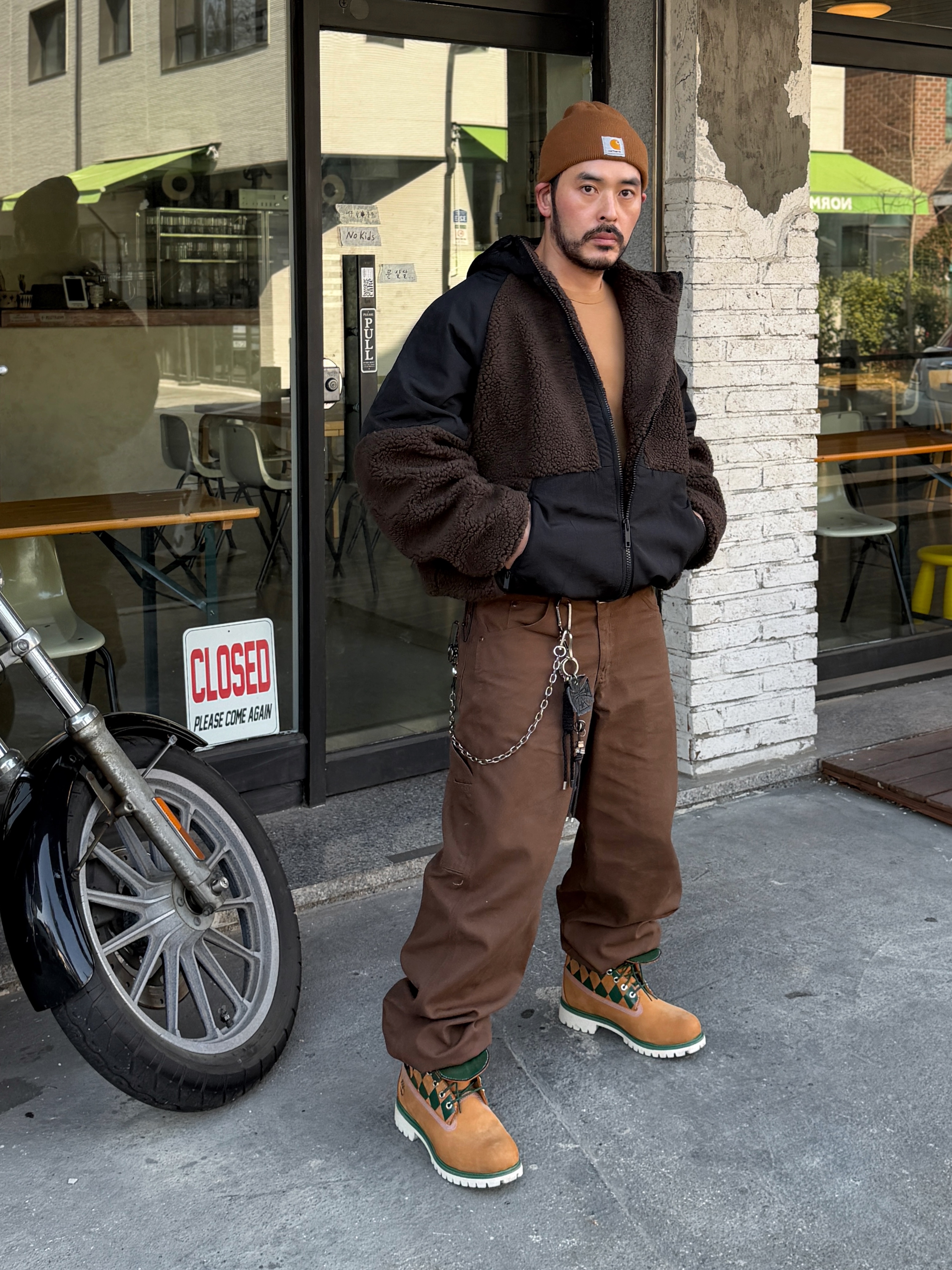 KASINA x Timberland 6 In Premium Vibram GTX Wheat 착용 스타일 - 2