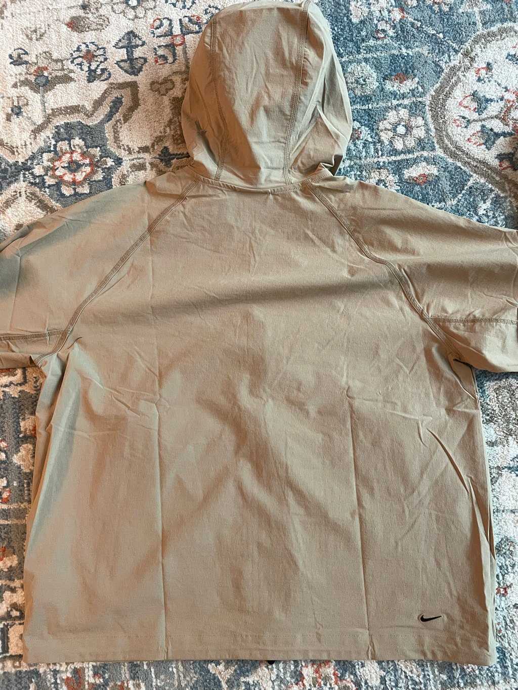 Nike Tech Windrunner Woven Full Zip Jacket Parachute Beige Black - Asia 착용 스타일 - 6