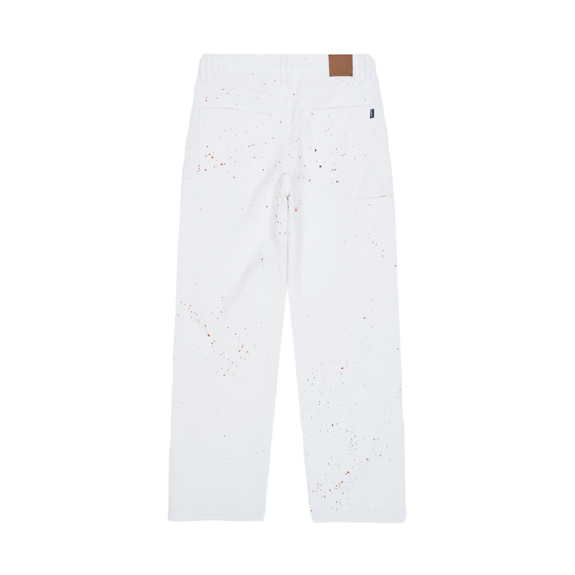 률앤와이 데님 옆 입술포켓 와이드 팬츠 화이트페인팅 C6(Ryul+Wai: Denim Side Lib Pocket Wide Pants White Painting C6) - 2