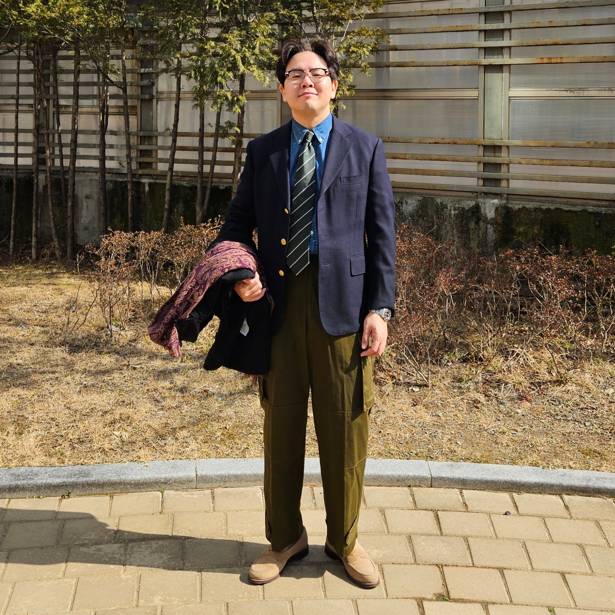 Alden 6244 Suede Unlined Penny Loafer Tan - D, [30%적립] Polo Ralph Lauren Custom Fit Denim Shirt Navy 착용 스타일 - 1