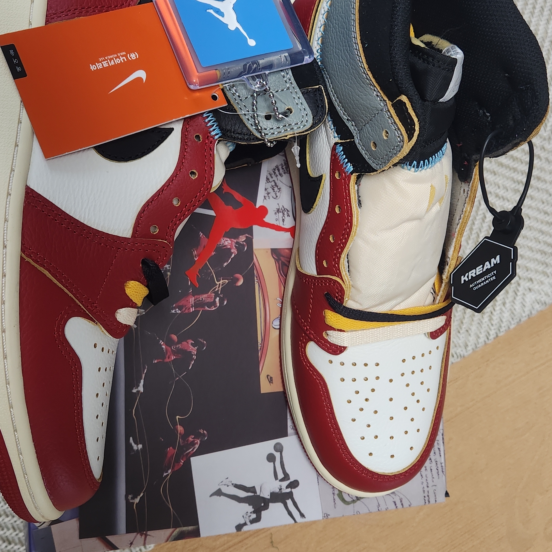 Jordan 1 x Union Retro High OG Chicago Shadow 착용 스타일 - 4