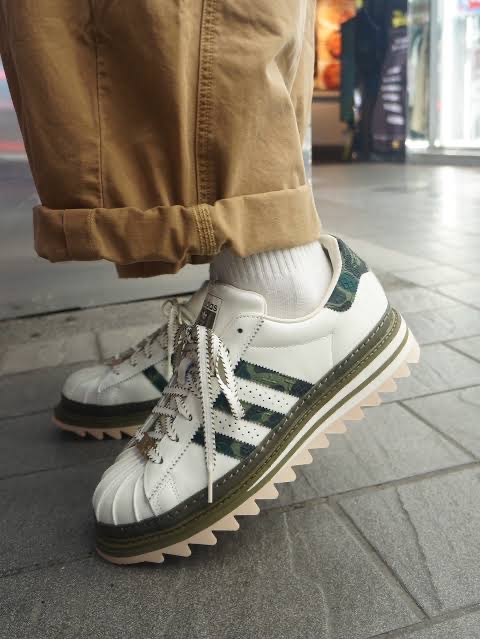 Adidas x BAPE x Edison Chen Clot Superstar Off White Branch 착용 스타일