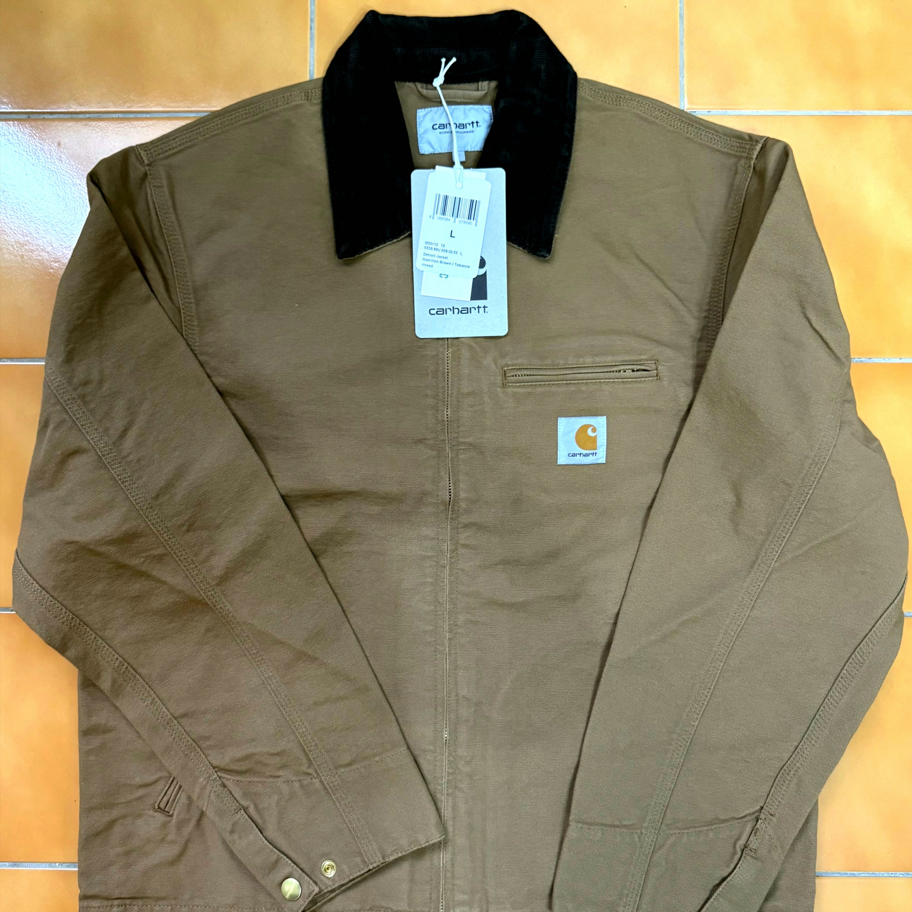 Carhartt WIP Detroit Jacket Hamilton Brown Tobacco 착용 스타일