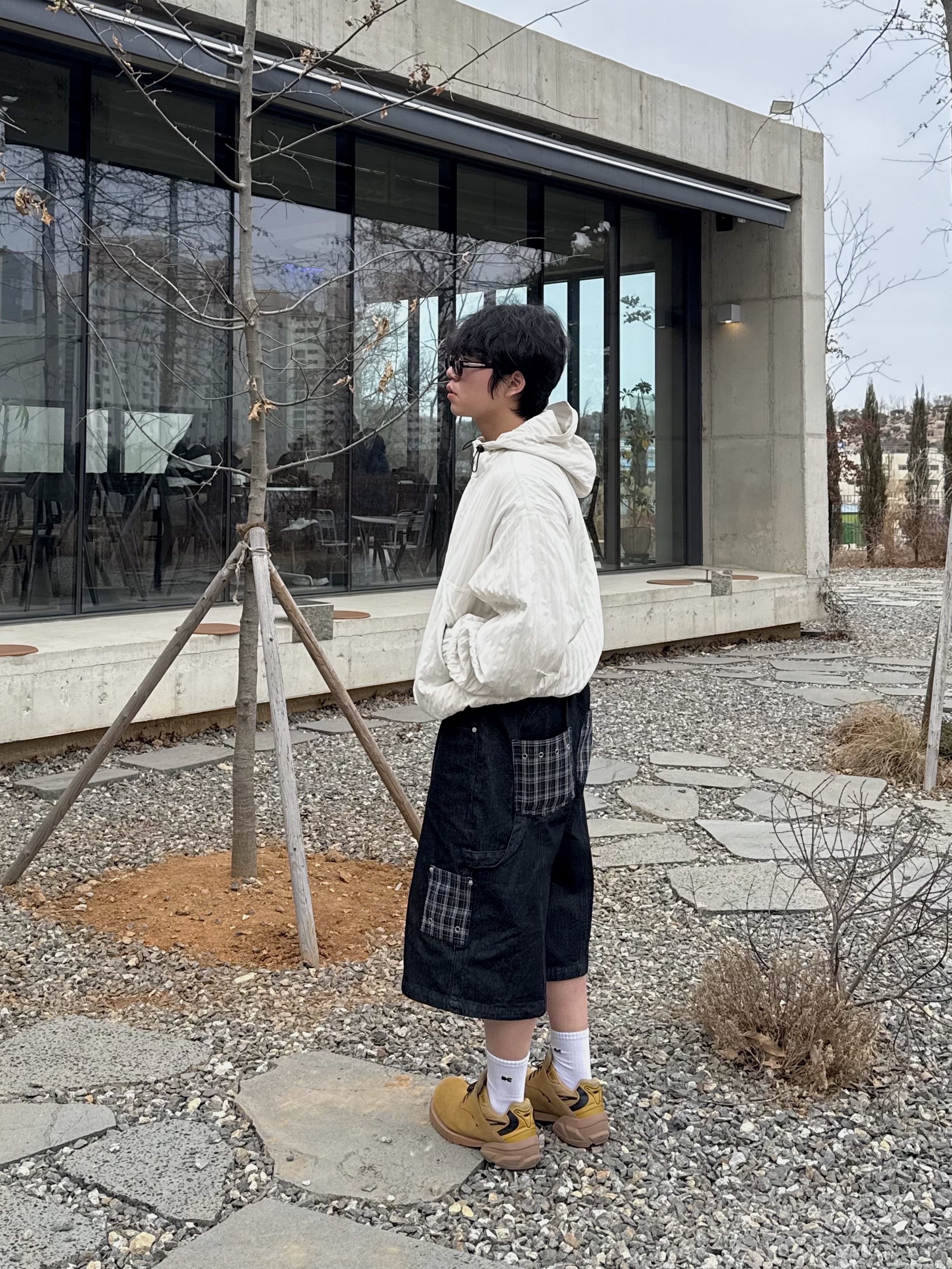 Remagine Hybrid Derby Shoes Starting Bigger Wheat, Kapital Thumbs Up Bone Hand Zip Wallet Navy 착용 스타일 - 4