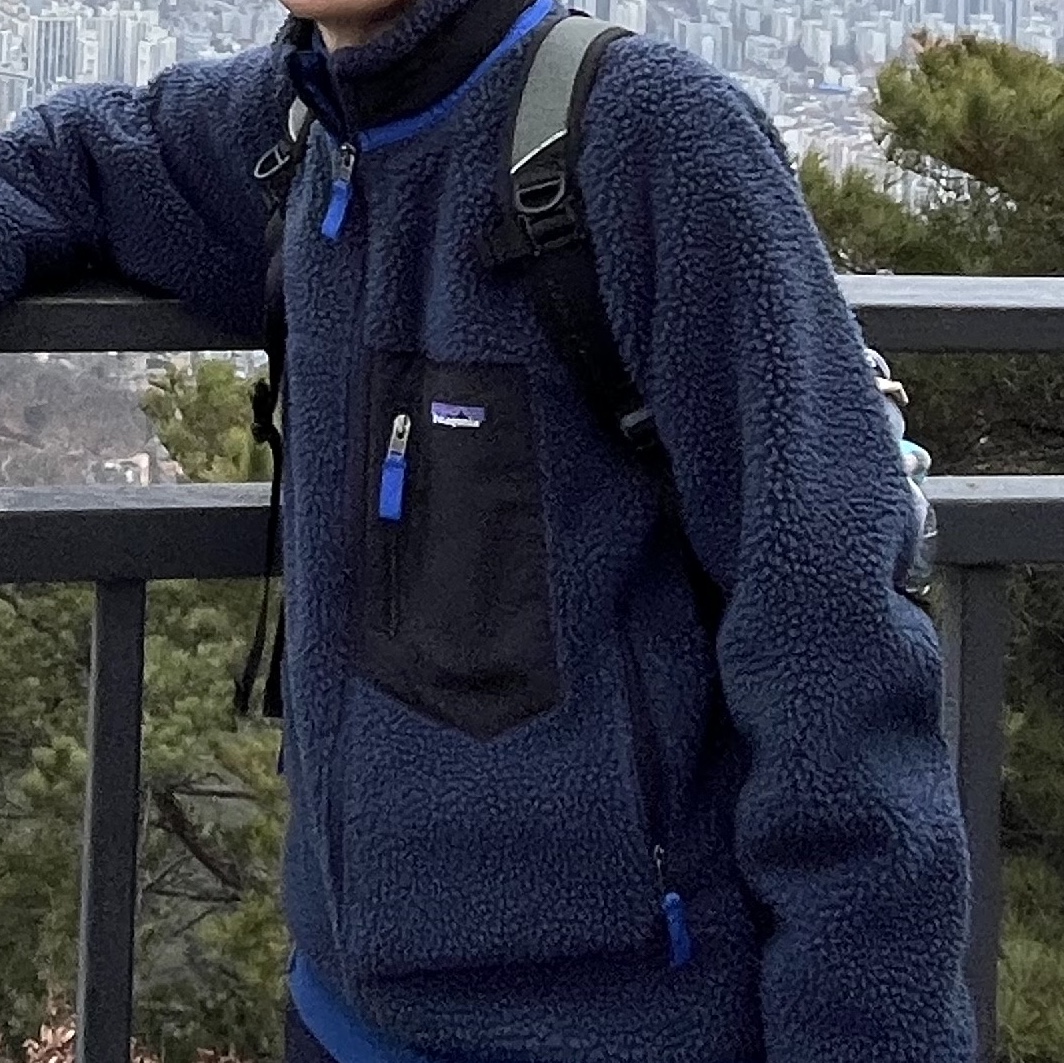 Patagonia Classic Retro-X Jacket New Navy 착용 스타일