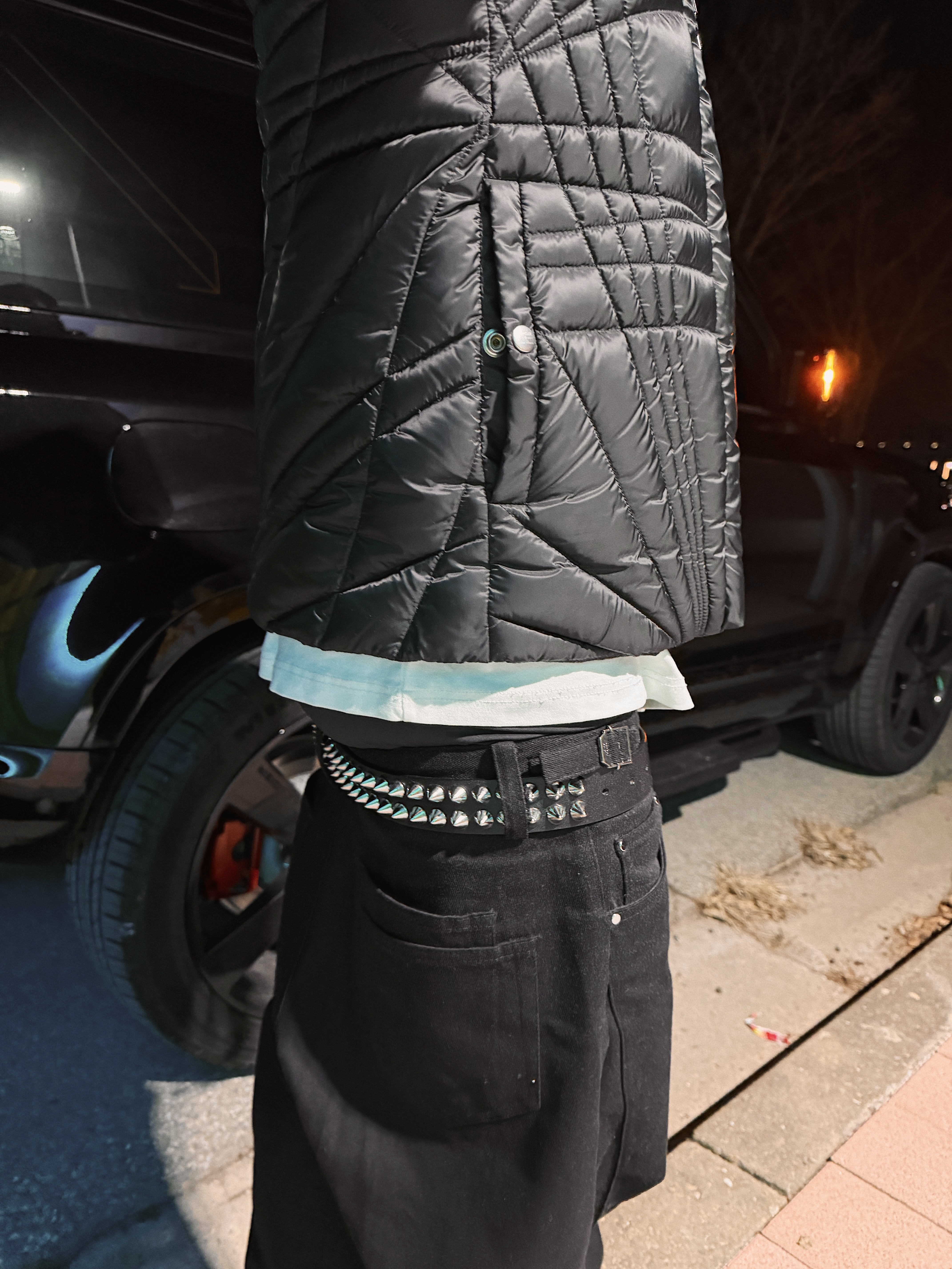 Chrome Hearts Cross Leather Patch Cotton Beanie Black, Chrome Hearts Cross Leather Patch Cashmere Beanie Black 착용 스타일 - 5