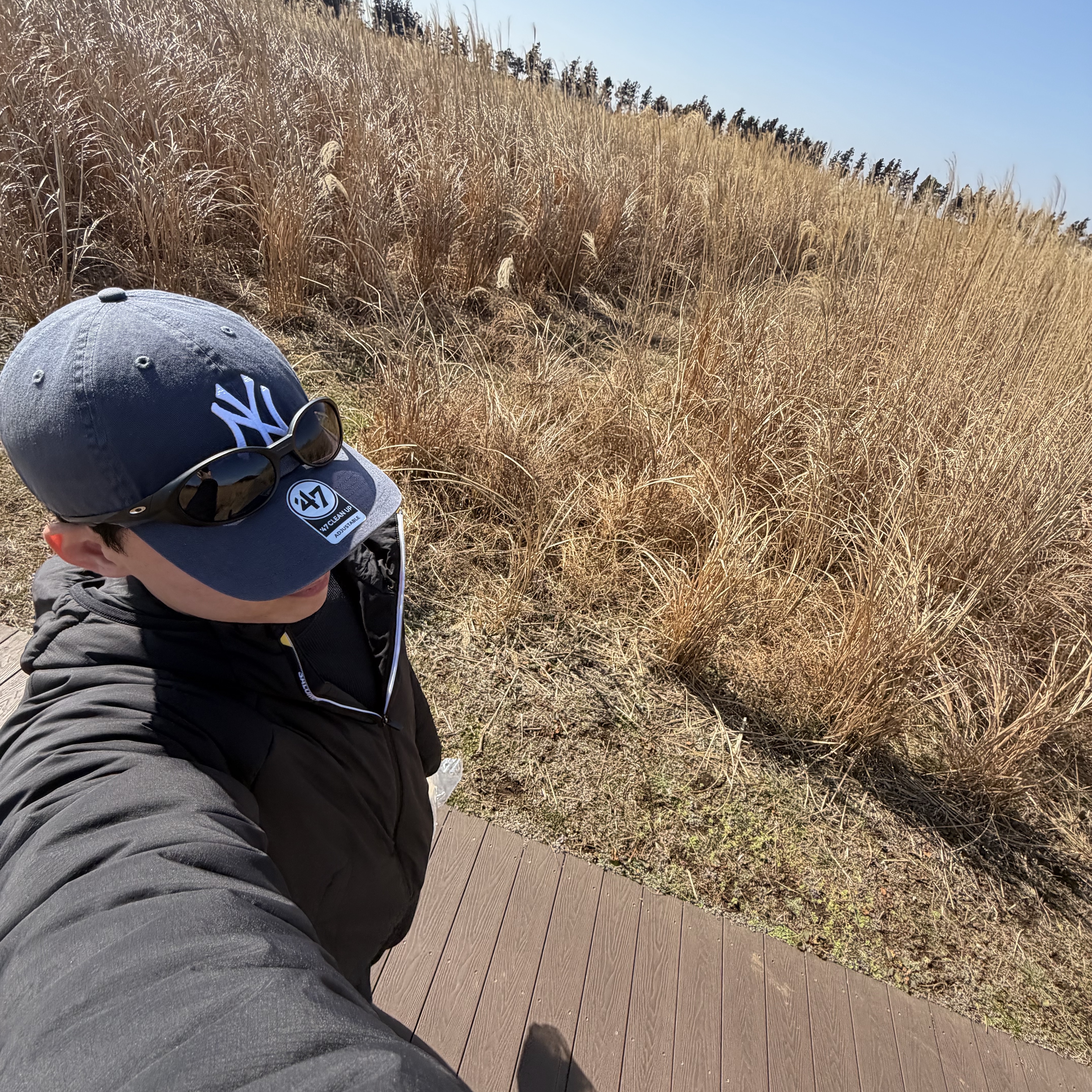47 Brand New York Yankees Clean Up Vintage Navy 착용 스타일