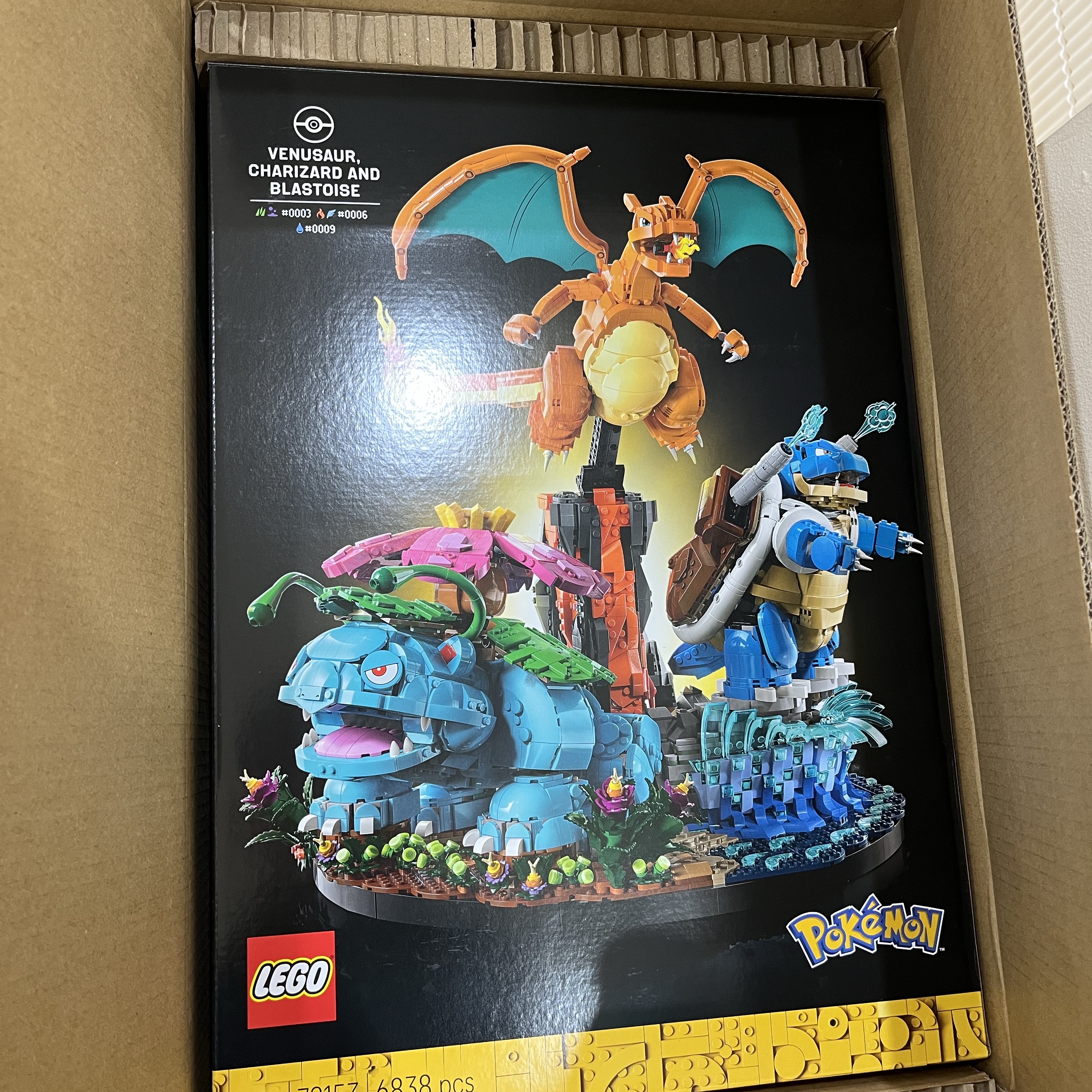 Lego Pokemon Venusaur, Charizard and Blastoise 착용 스타일