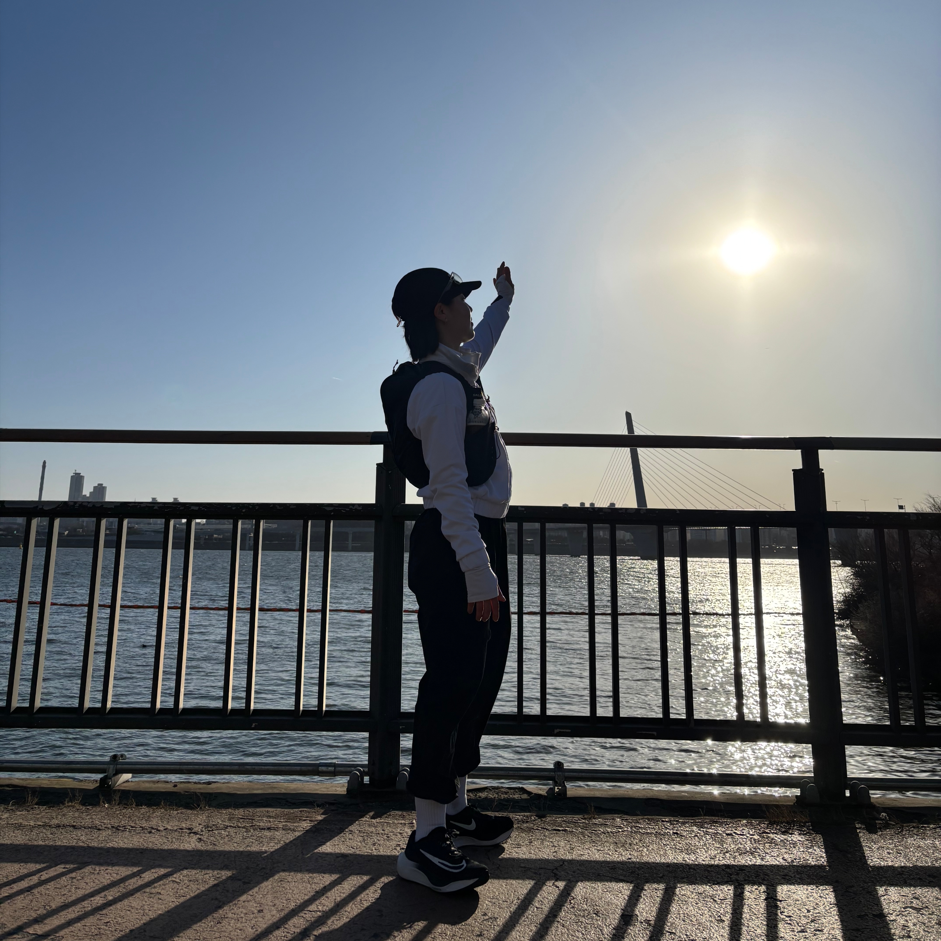 [KREAM 단독] runwhither Mesh Cap Black, Nike Zoom Fly 5 Black White 착용 스타일
