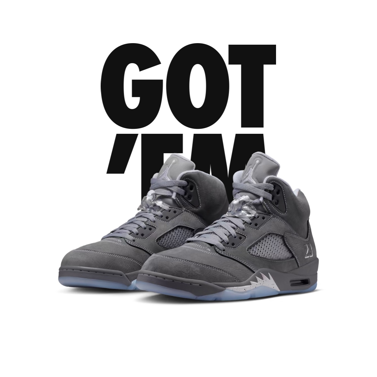 Jordan 5 Retro Light Graphite and Wolf Grey 착용 스타일 - 1