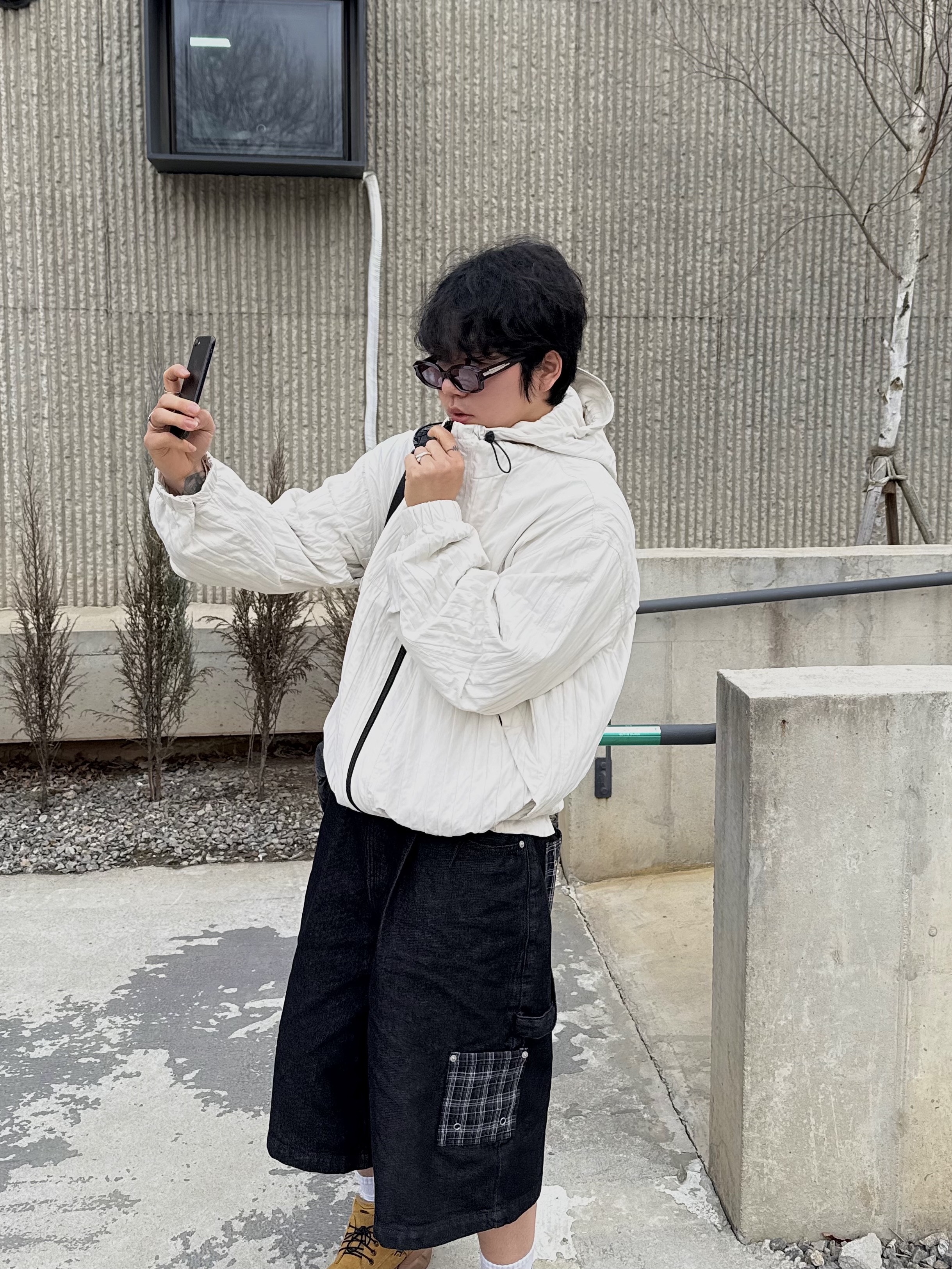 Remagine Hybrid Derby Shoes Starting Bigger Wheat, Kapital Thumbs Up Bone Hand Zip Wallet Navy 착용 스타일 - 5