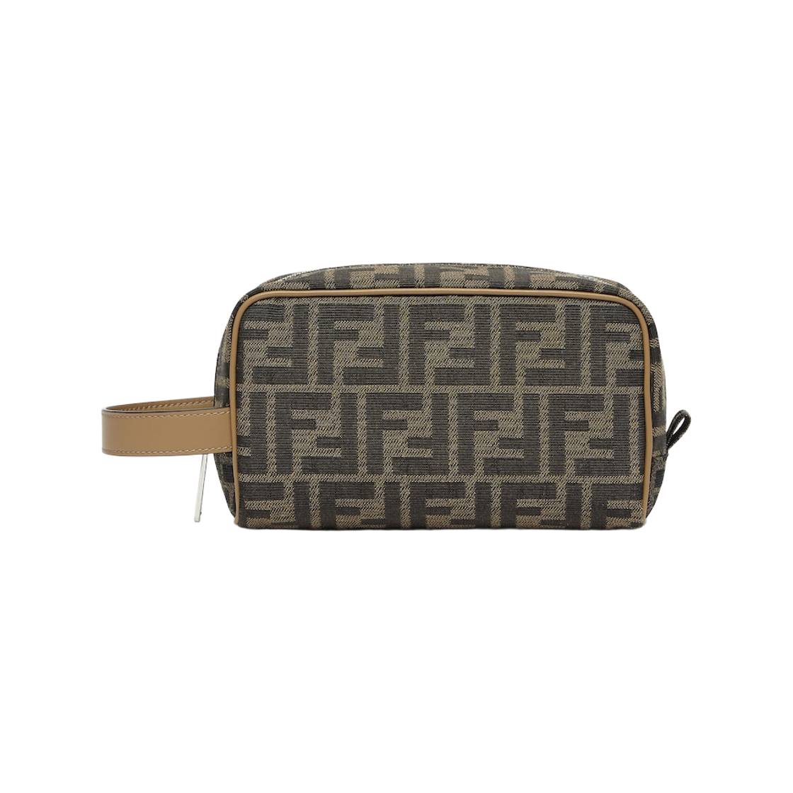 펜디 스몰 FF 자카드 토일레트리 케이스 브라운(Fendi Small FF Jacquard Toiletry Case Brown) - 1