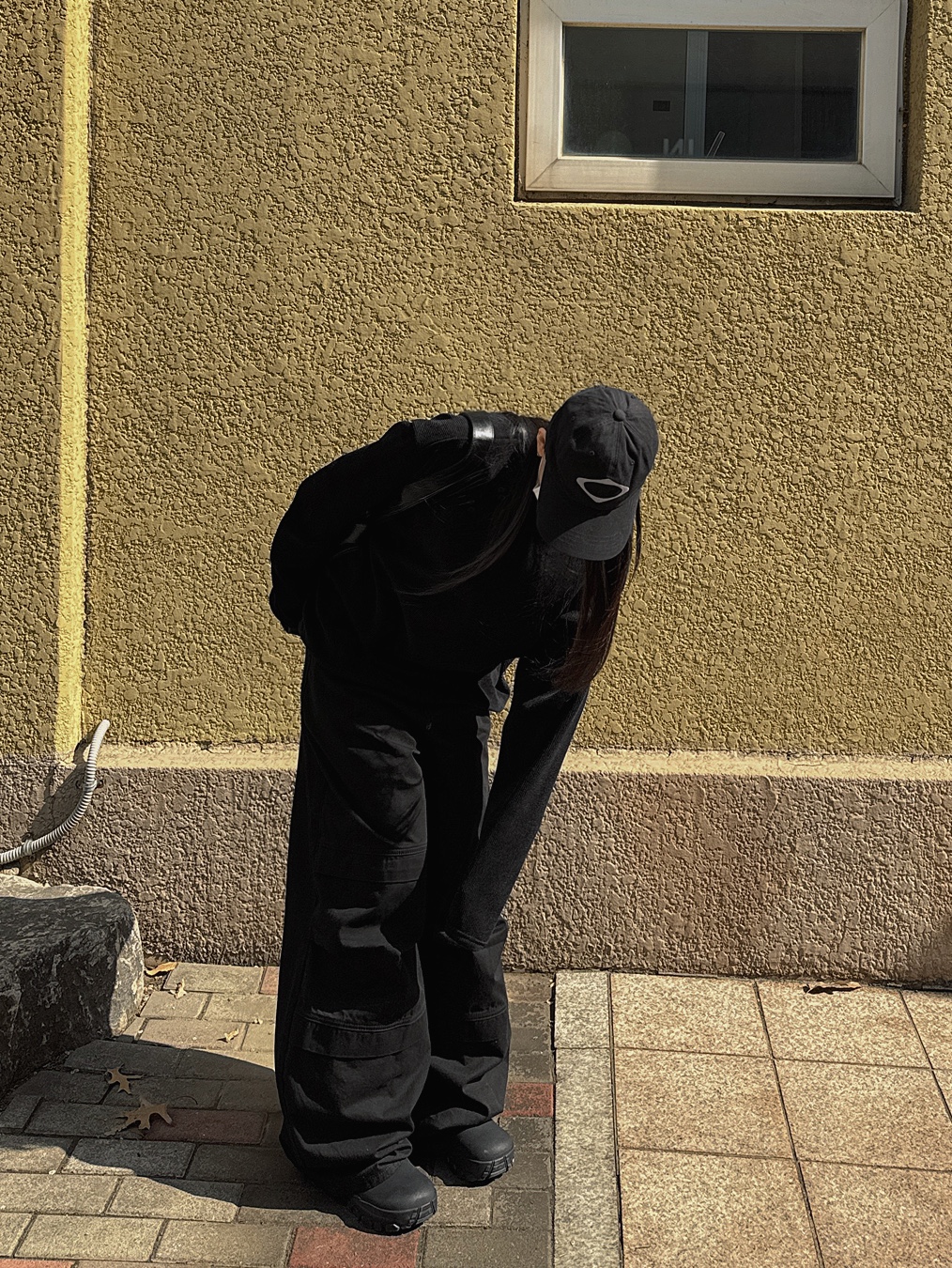 Mischief Rhombus Ball Cap Black 착용 스타일 - 3