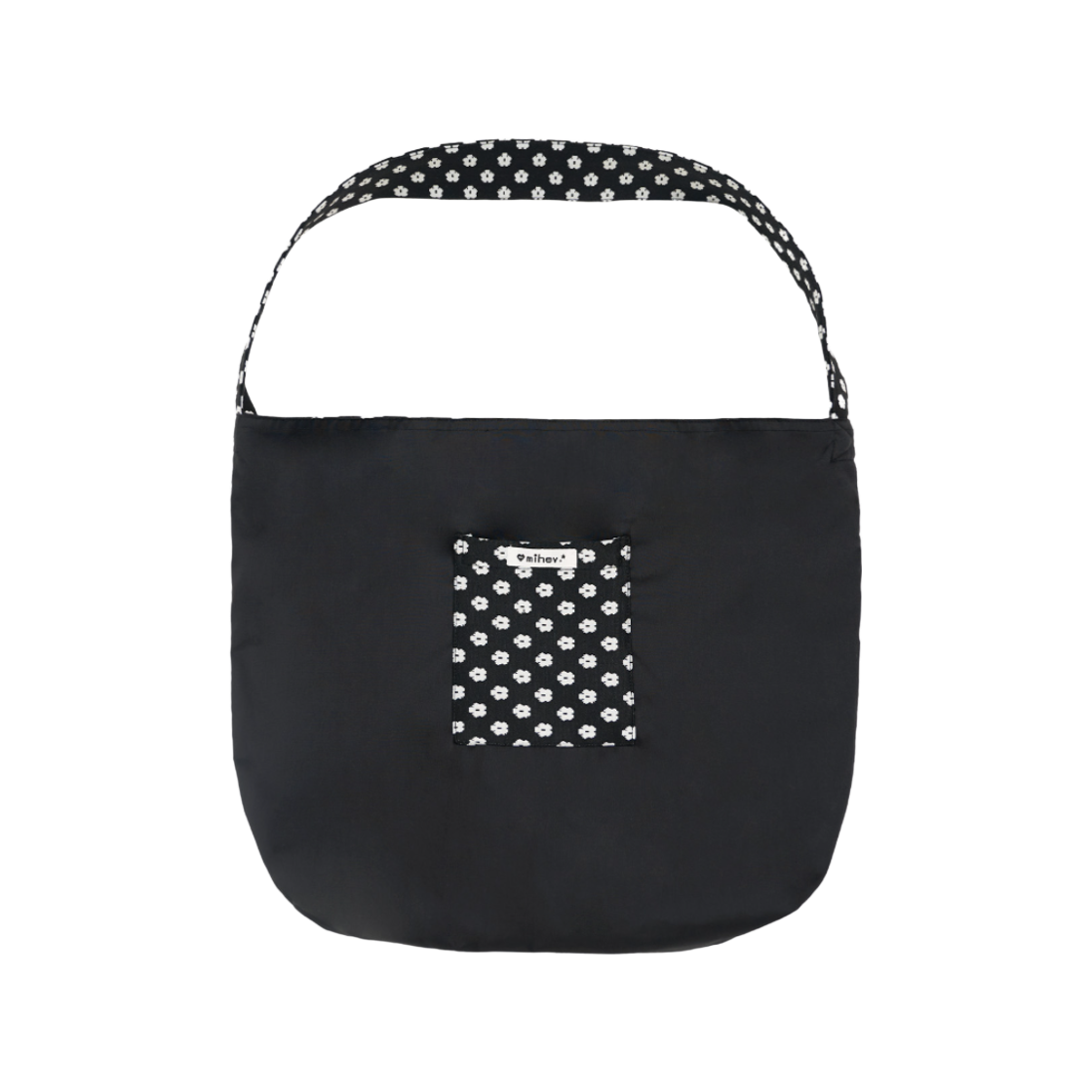 미헤브 리버시블 쓰리 우드 버튼 빈티지 백 블랙(mihev Reversible Three Wood Button Vintage Bag Black) - 2