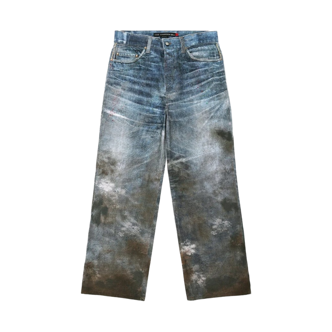 앤더슨벨 페스티벌 머드 프린티드 진 블루(Andersson Bell Festival Mud Printed Jeans Blue)