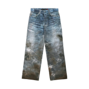 Andersson Bell Festival Mud Printed Jeans Blue