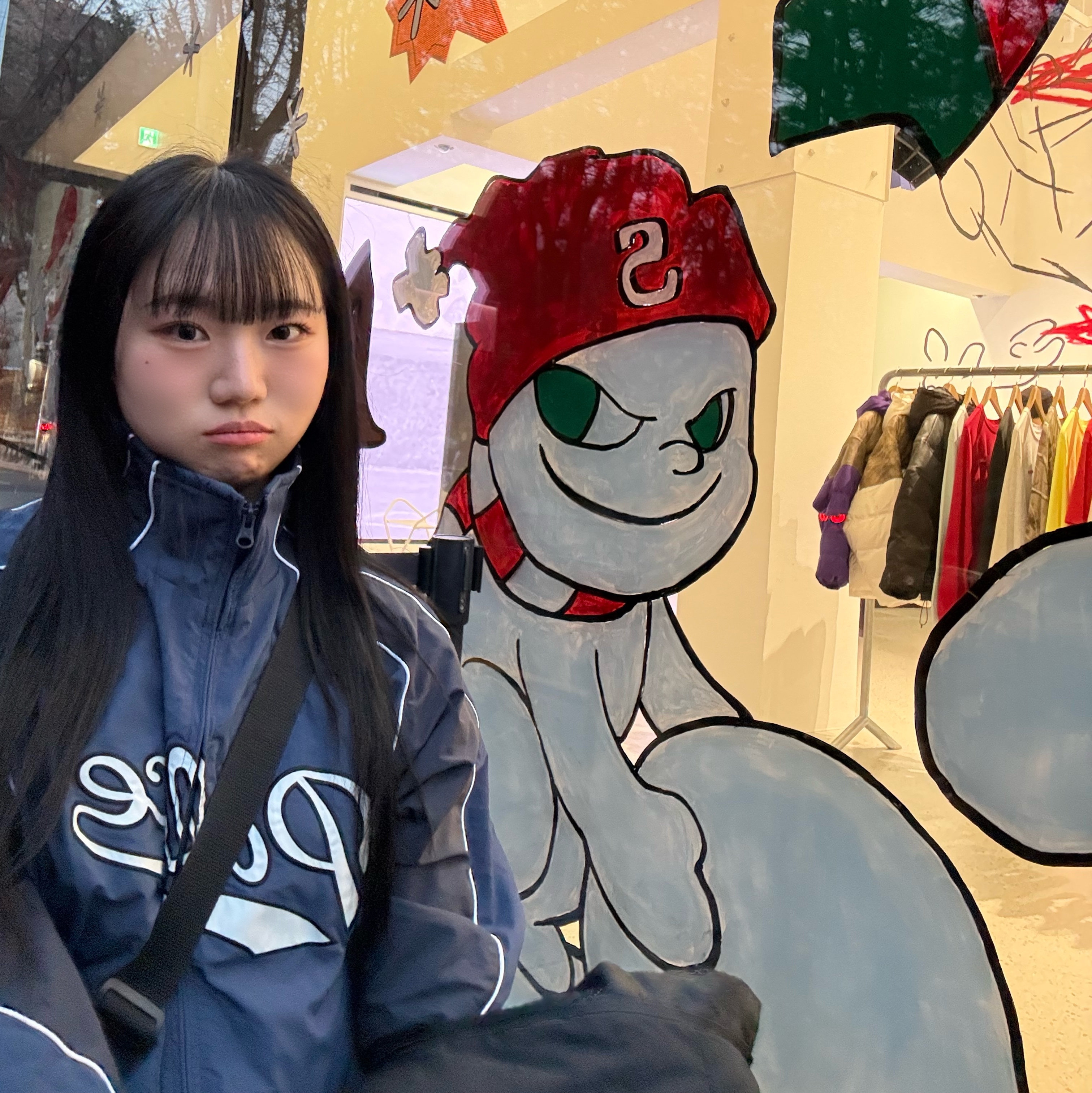 Palace Sport Mit Script Jacket Navy - 22FW 착용 스타일 - 2