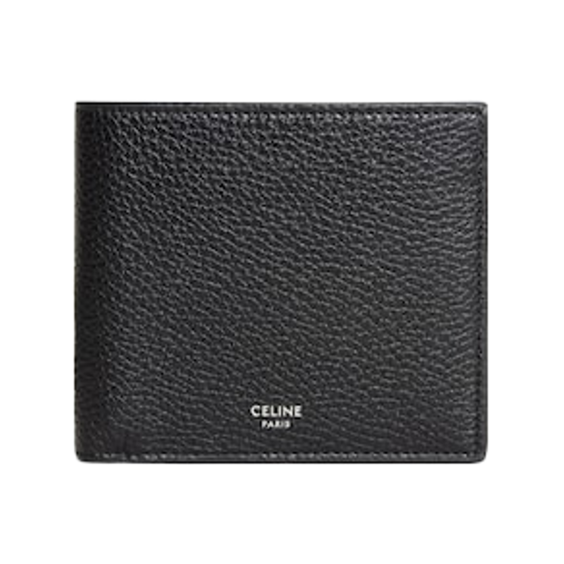 10C873GTZ-38SI Celine Bi-Fold Wallet in Grained Calfskin Black