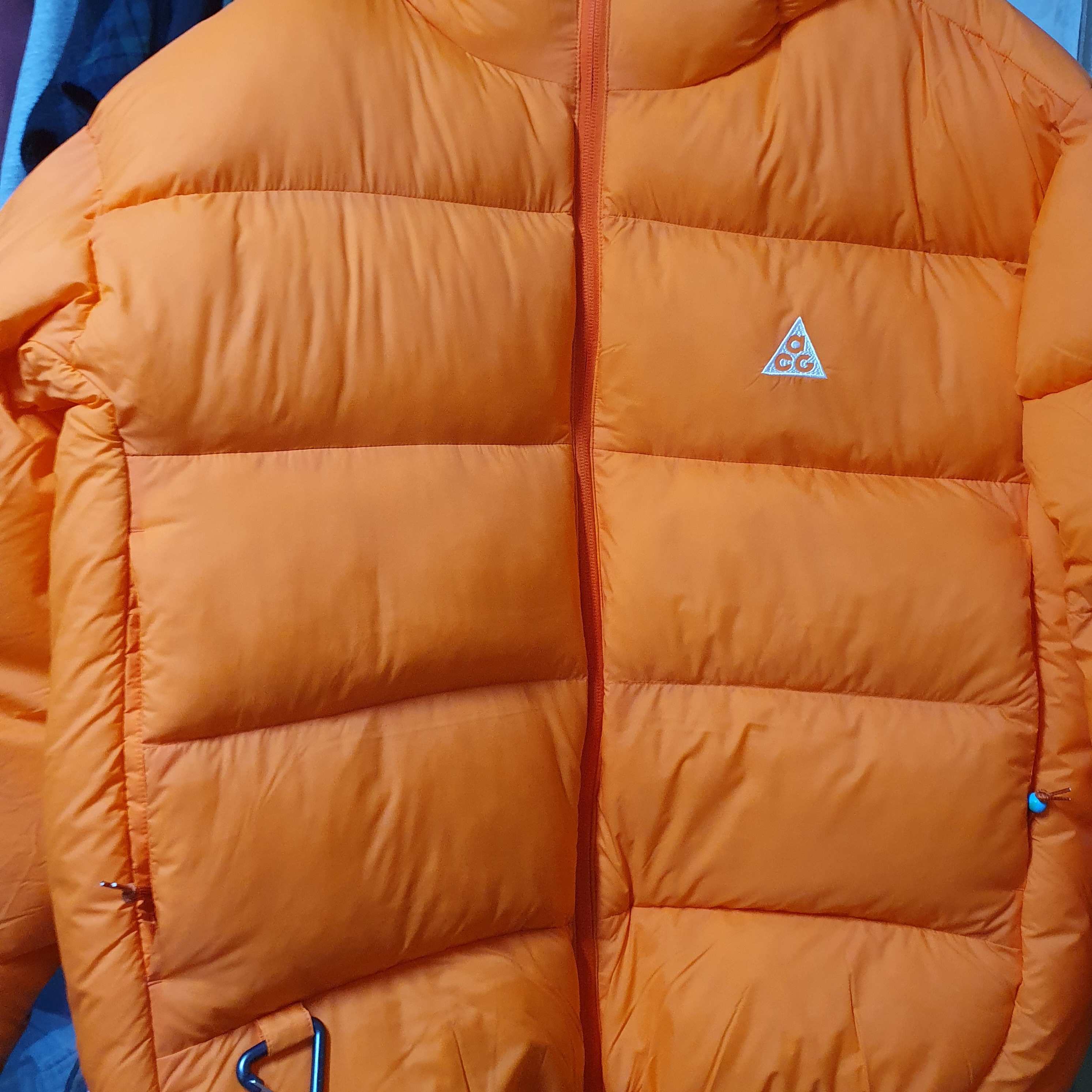 Nike ACG Therma-Fit ADV Lunar Lake Loose Hooded Jacket Safety Orange Summit White - Asia 착용 스타일