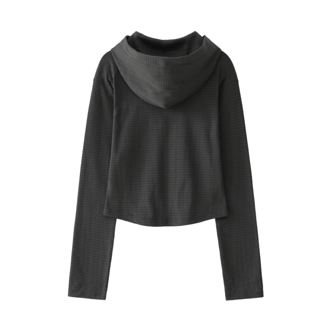 블루 선플라워 크롭 후드 하프집업 차콜(Blue Sunflower Crop Hood Half-Zip Charcoal) - 3