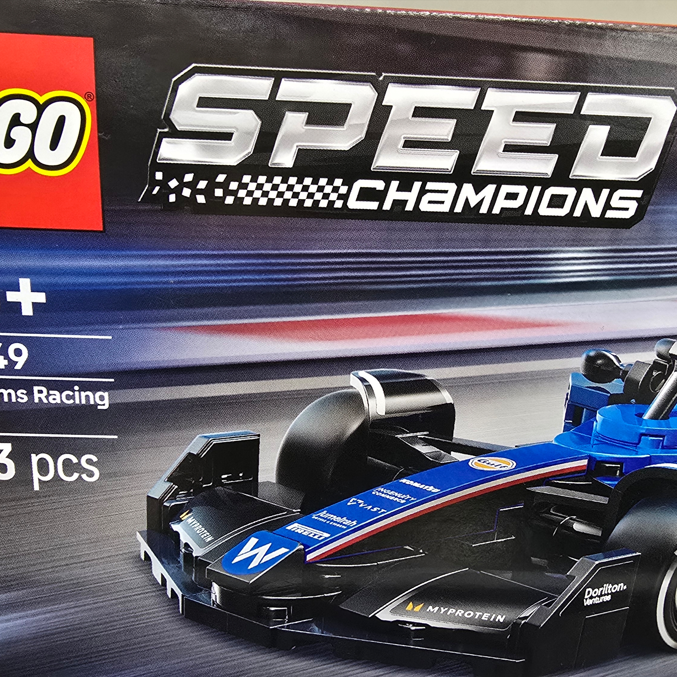 Lego Speed Champions Williams Racing FW46 F1 Race Car 착용 스타일