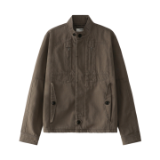 Blue Sunflower Vintage Fade High-Neck Jacket