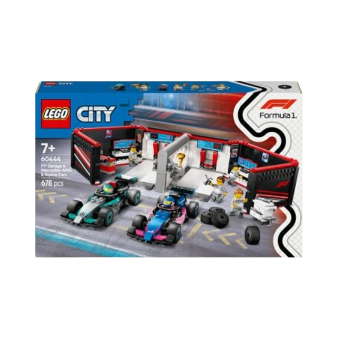 레고 시티 F1 정비소와 메르세데스-AMG & 알파인 레이스 카(Lego City F1 Garage & Mercedes-AMG & Alpine Cars) - 2