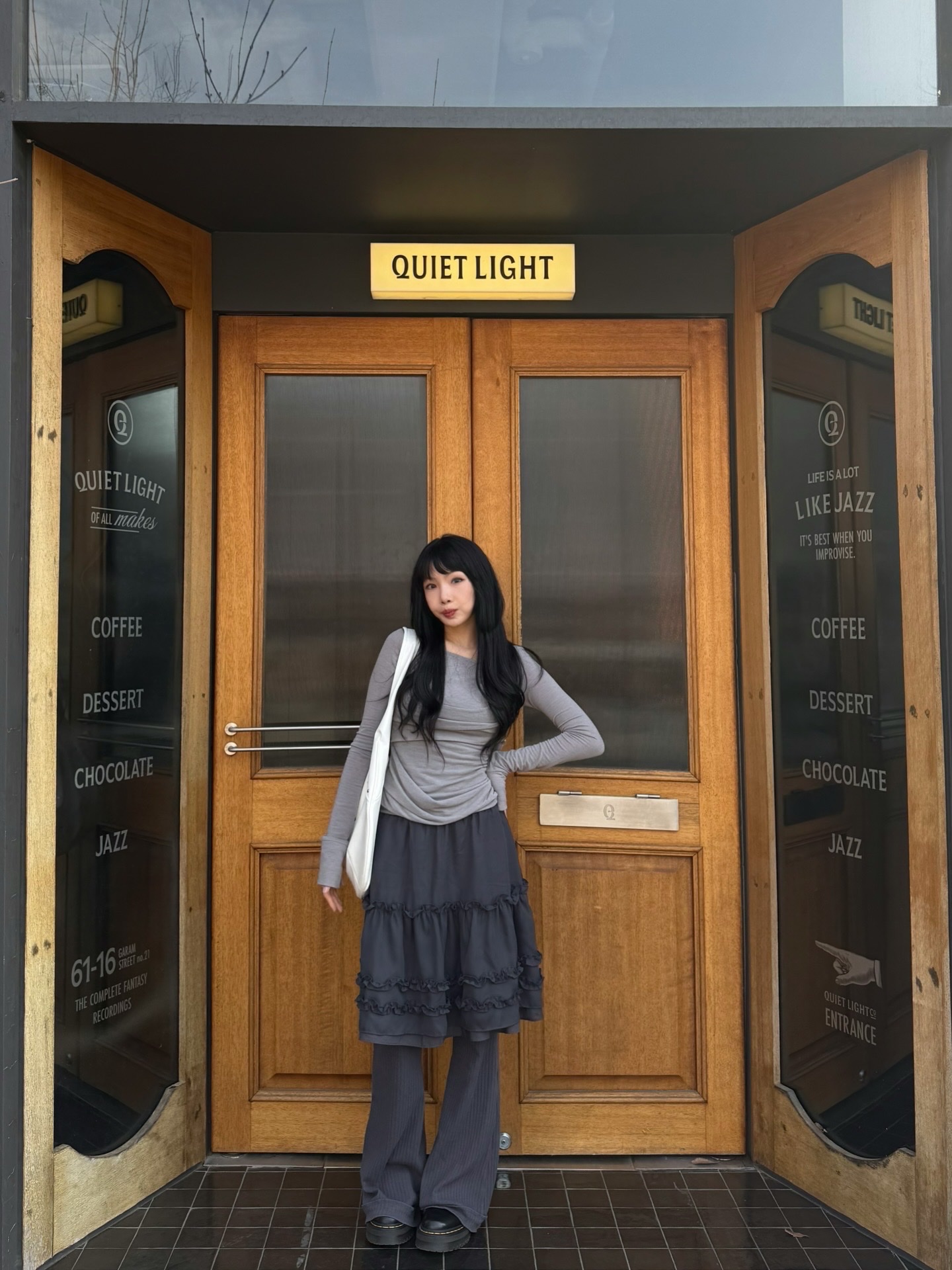 Dr. Martens 1461 Quad Black 착용 스타일 - 3