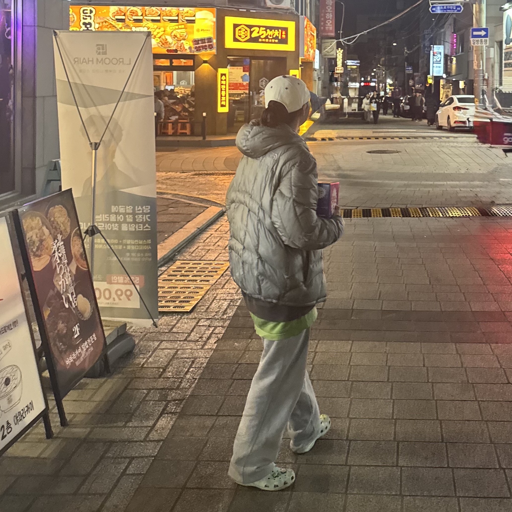 The North Face Wave LT On Jacket Gray 착용 스타일 - 2