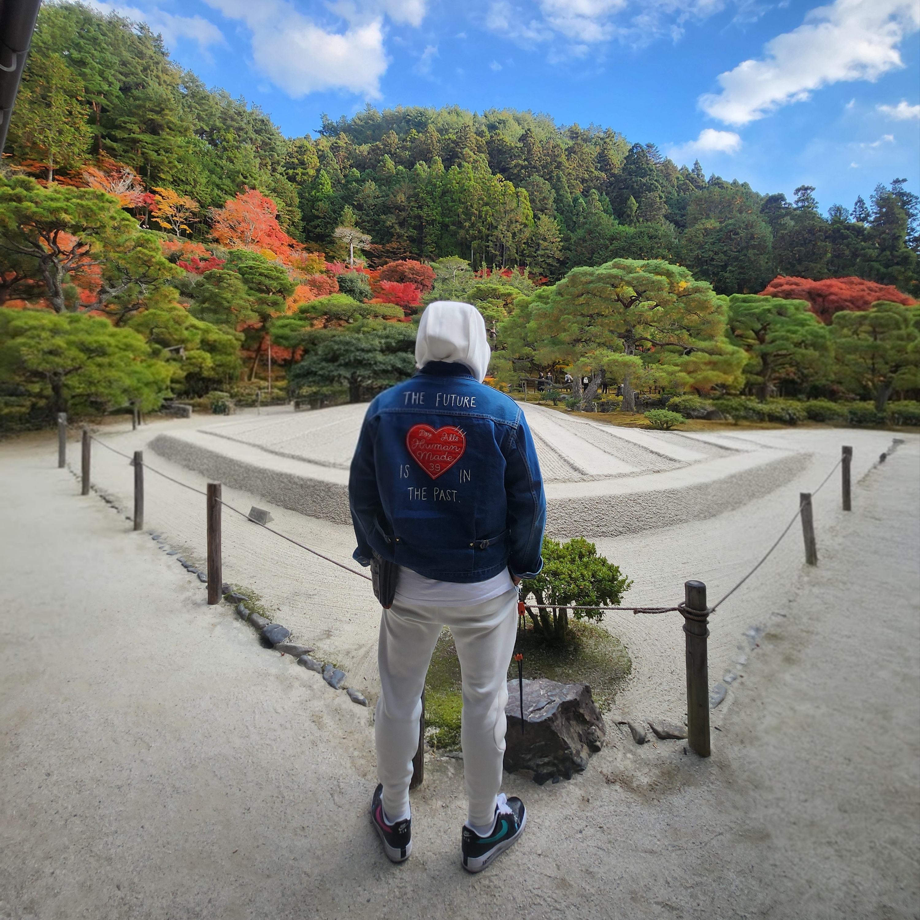 Human Made Denim Work Jacket Indigo 착용 스타일