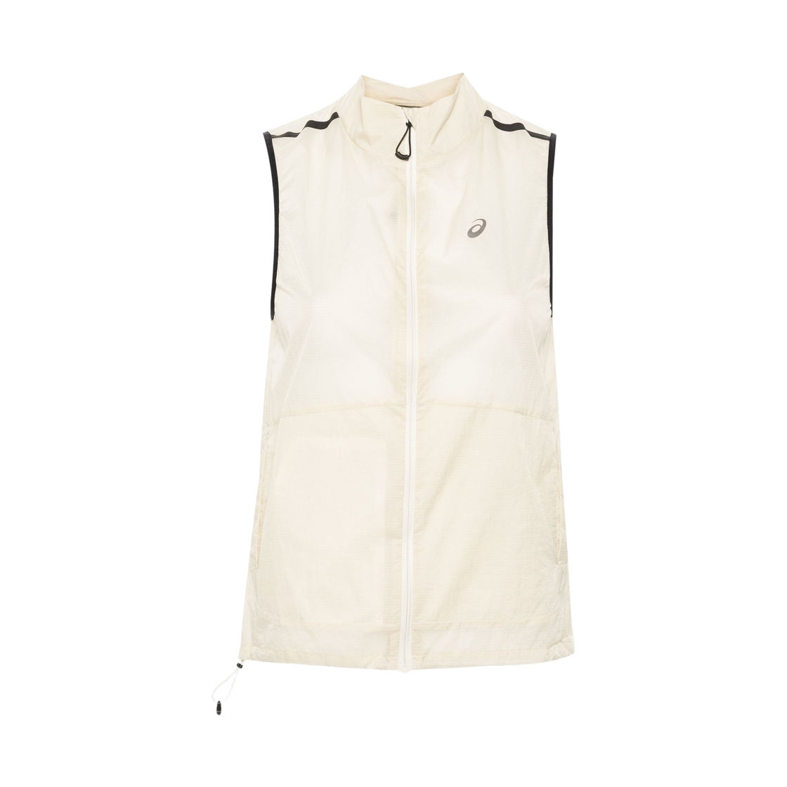 (W) 아식스 메타런 패커블 러닝 베스트 크림((W) Asics Metarun Packable Running Vest Cream)