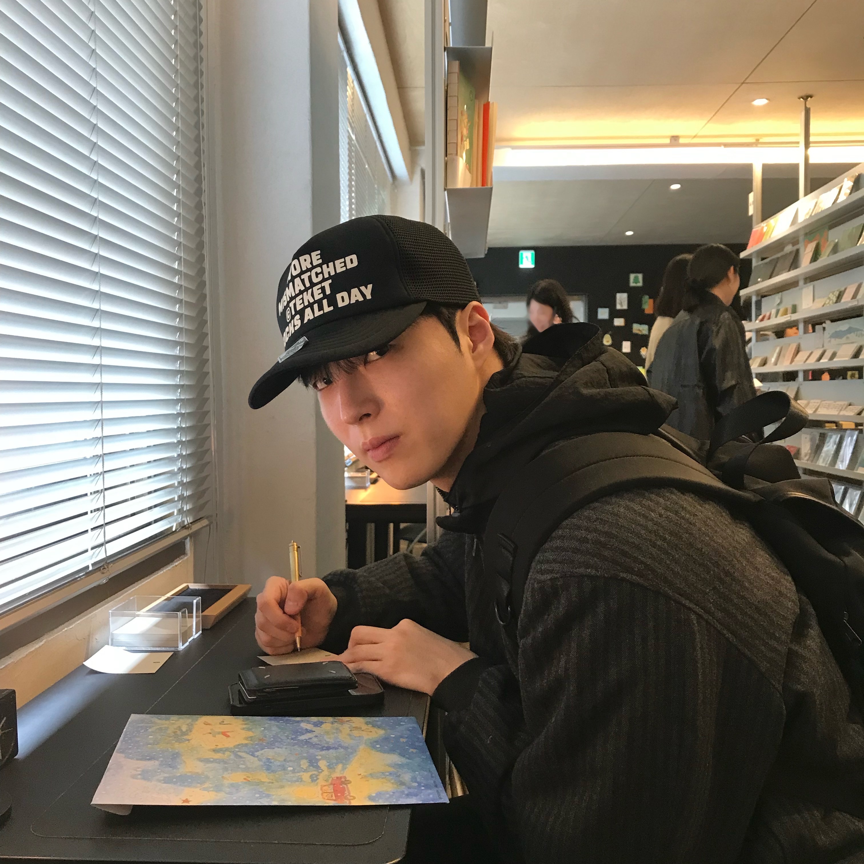 Human Made Military Card Case Black 착용 스타일 - 3
