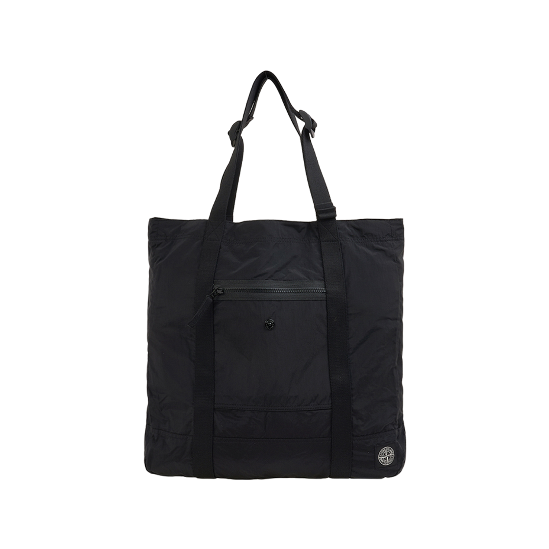 스톤 아일랜드 9200012 집 포켓 토트백 블랙 - 26SS(Stone Island 9200012 Zip Pocket Tote Bag Black - 26SS)