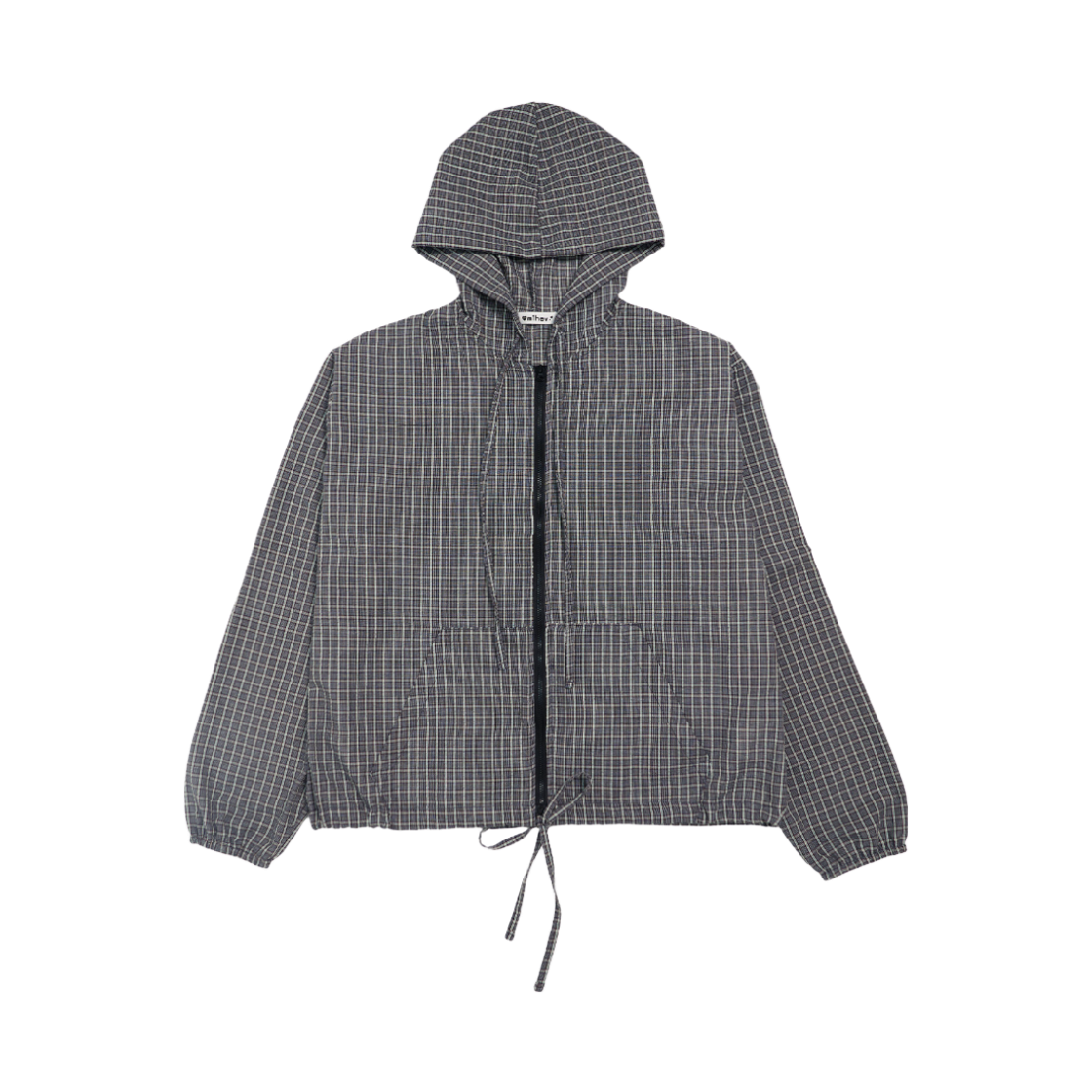 미헤브 미유 백프린트 후드 집업 자켓 블랙(mihev Miyu Back Print Hood Zip-Up Jacket Black) - 2
