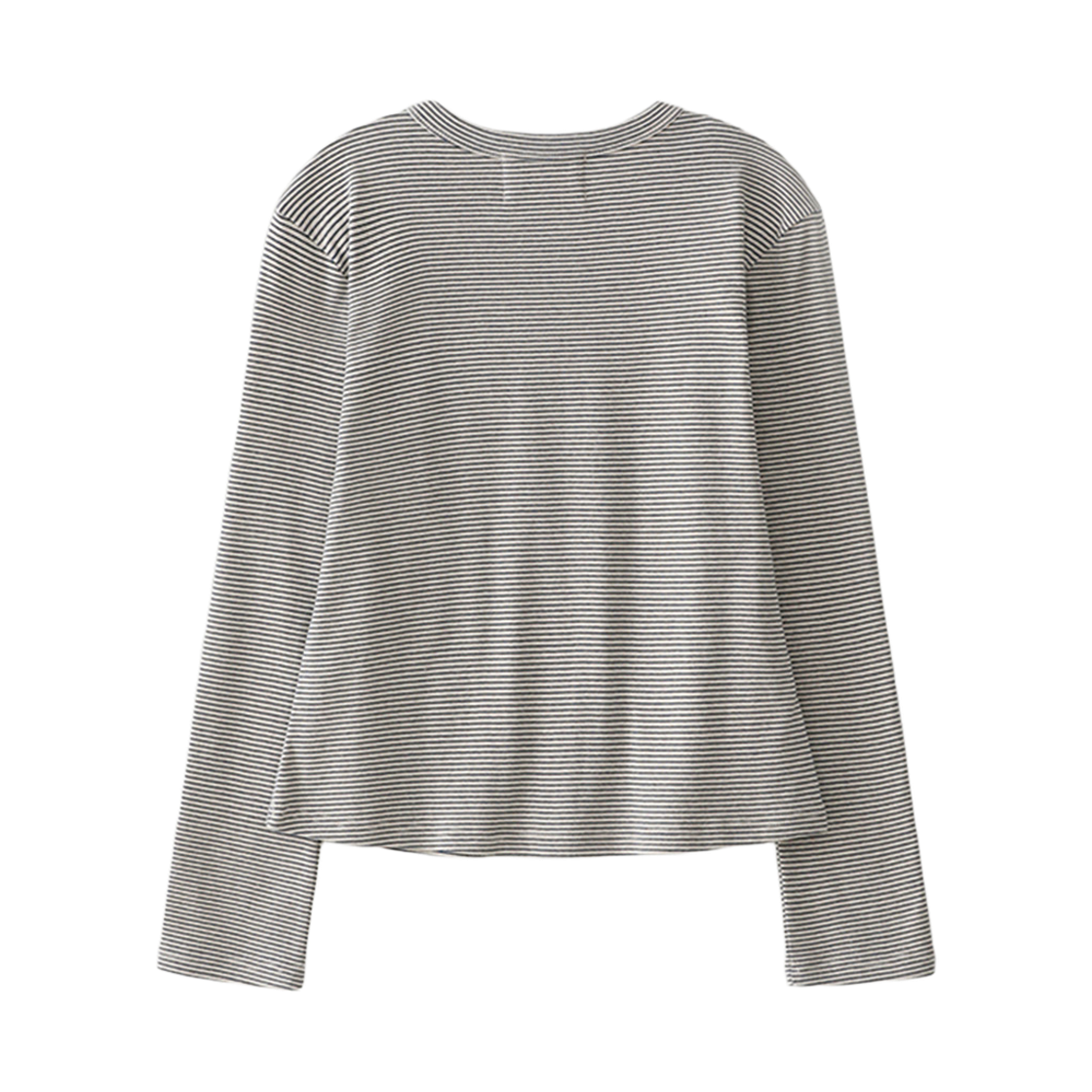 블루 선플라워 블룸 스트라이프 헨리넥(Blue Sunflower Bloom Stripe Henley Neck) - 3