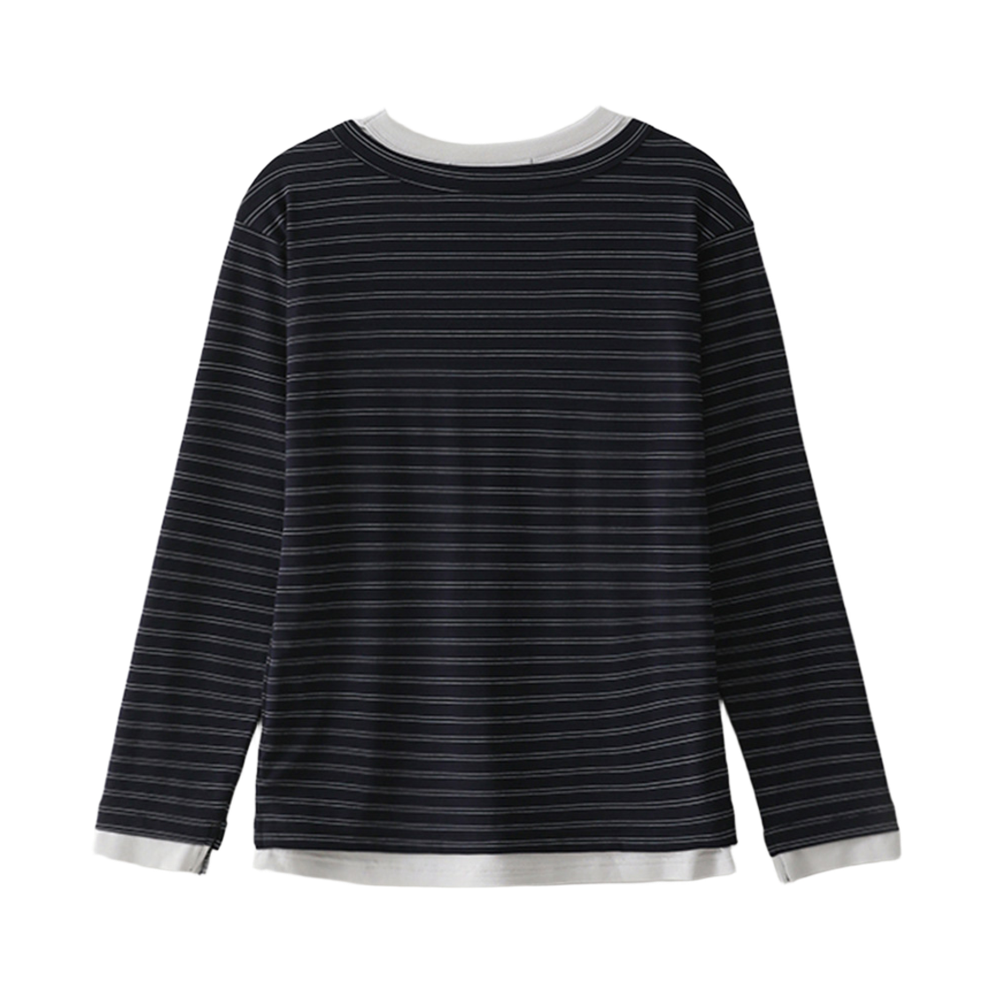 블루 선플라워 더블 레이어드 헨리넥 네이비(Blue Sunflower Double Layer Henley Neck Navy) - 3