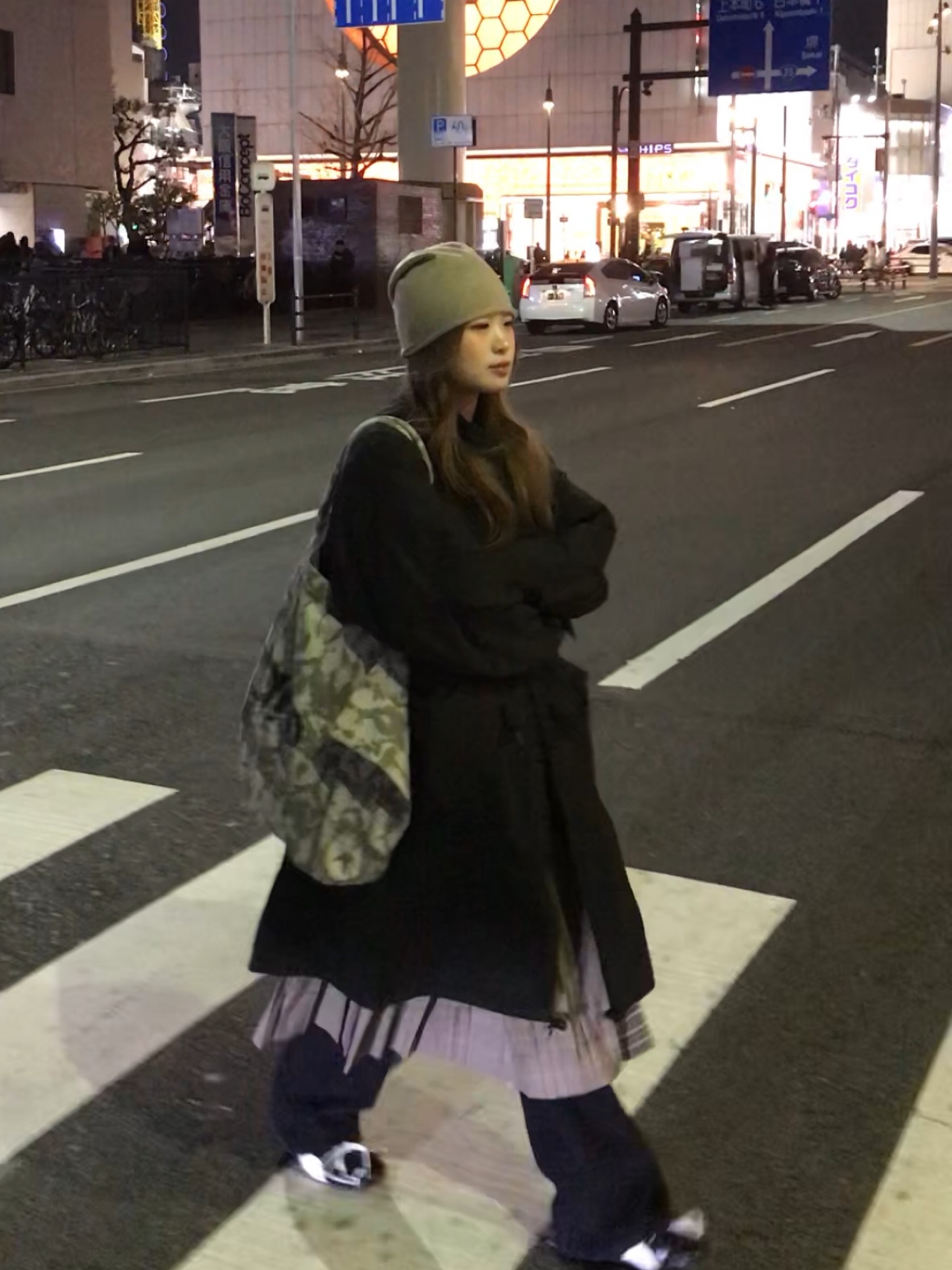 Haruta HS-4900 Oiko Loafer Black, Alo Yoga Iconic Shopper Tote Bag Grey Tiedye 착용 스타일 - 8