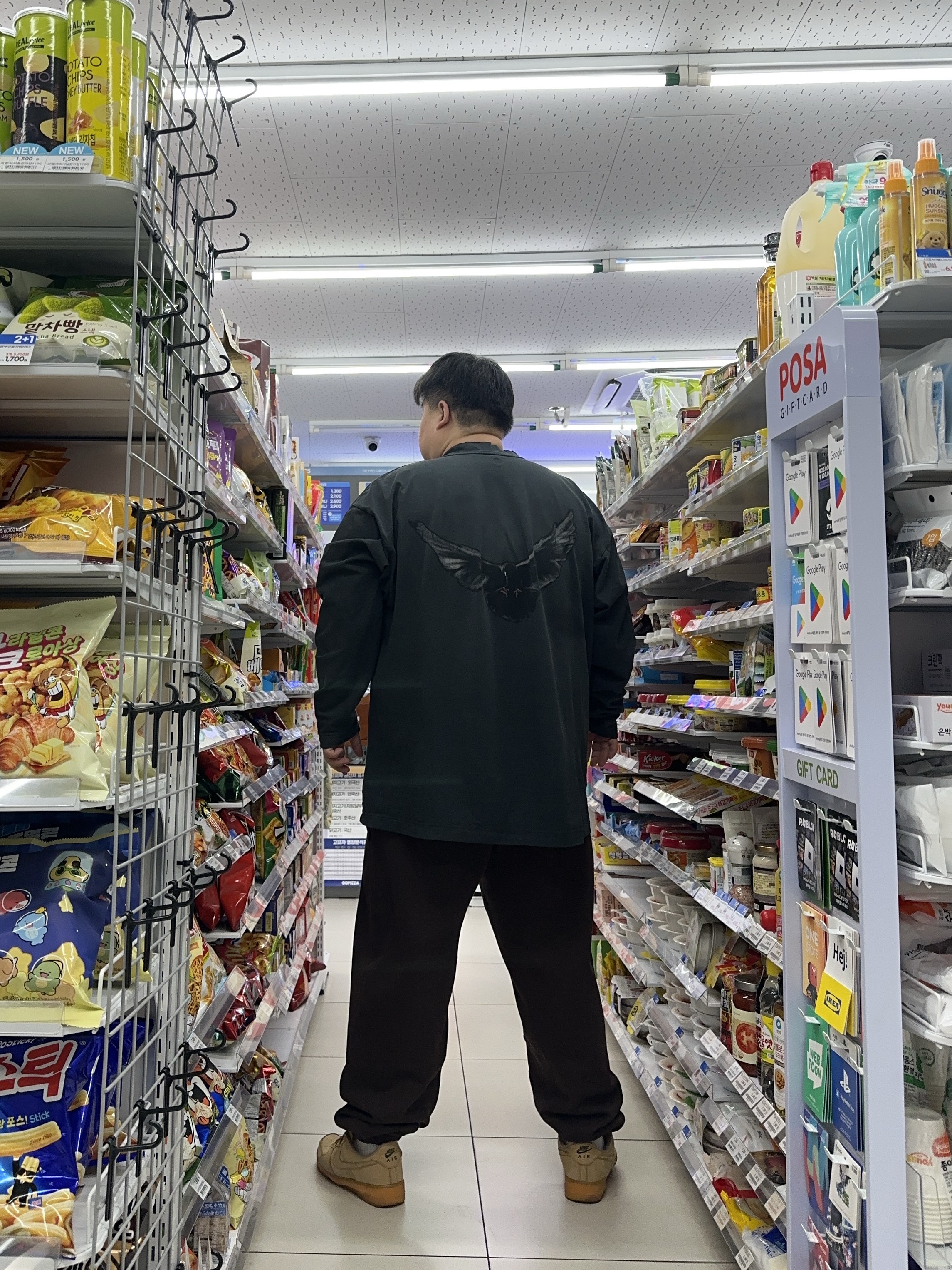 Nike x Stussy Stone Washed Fleece Pants Dark Cinder (FN5235-261), Nike Air Force 1 '07 WB Flax 착용 스타일