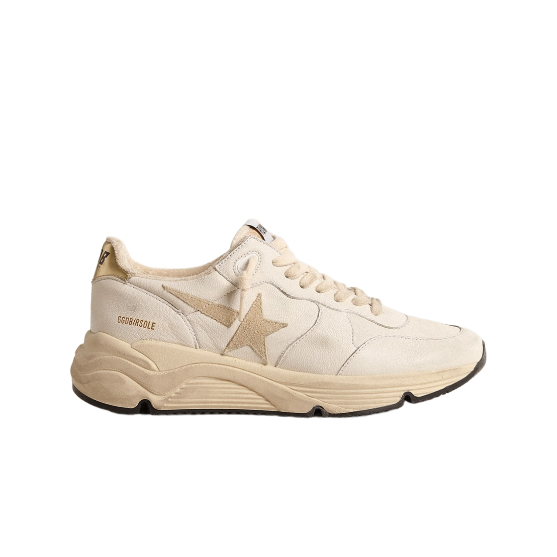 GWF00215-F004594-81413 (W) Golden Goose Running Sole Heel Tab Sneakers White