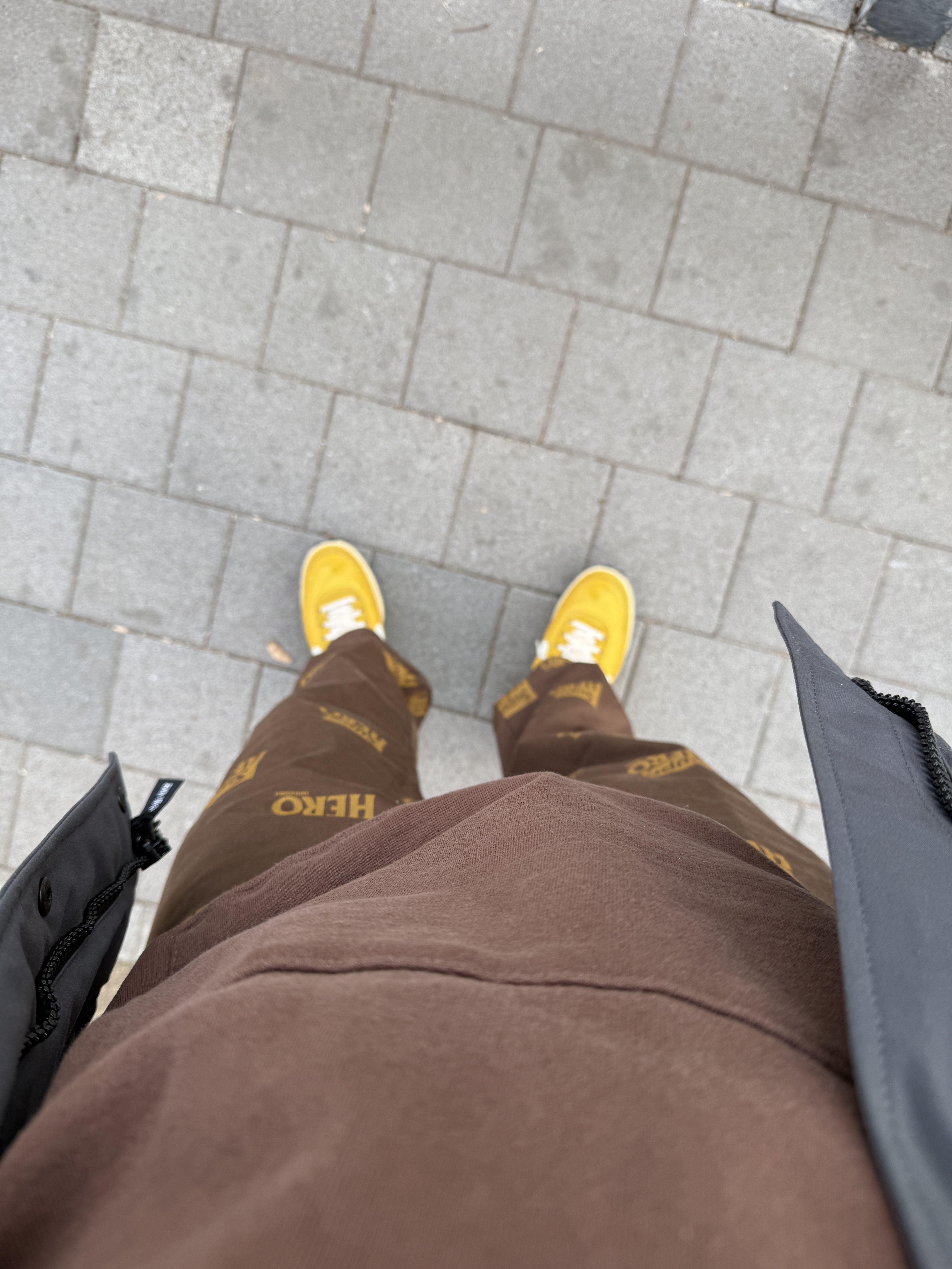 Supreme S Logo Hooded Sweatshirt Brown - 22FW, Supreme Antihero Work Pants Black - 22SS 착용 스타일