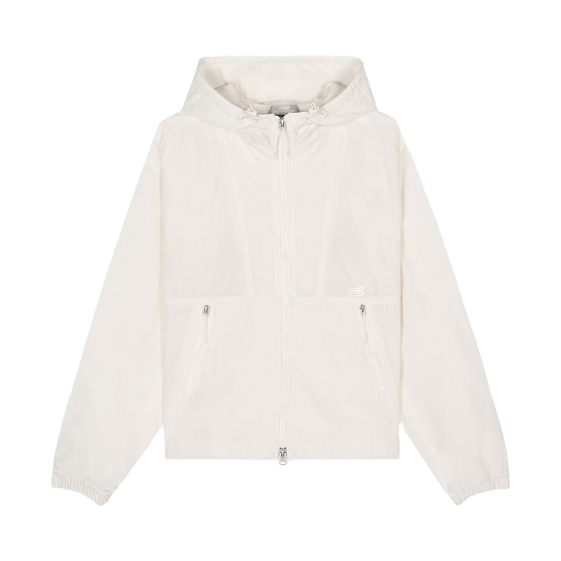 NBNAG2W322-64 (W) New Balance Essential Hoodie Woven Jacket Cream