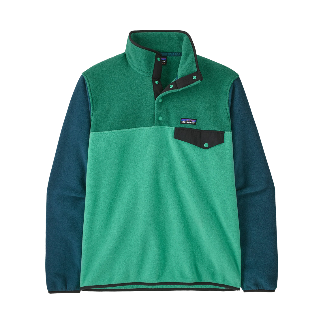 25551 Patagonia Lightweight Synchilla Snap-T Fleece Pullover Aqua Stone