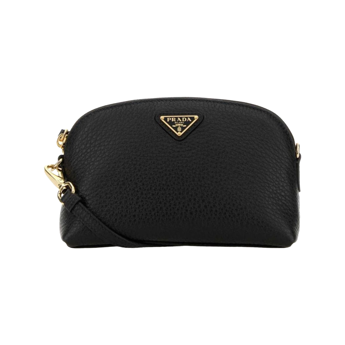 1NF062-2DKV-F0002 Prada Leather Shoulder Bag Black