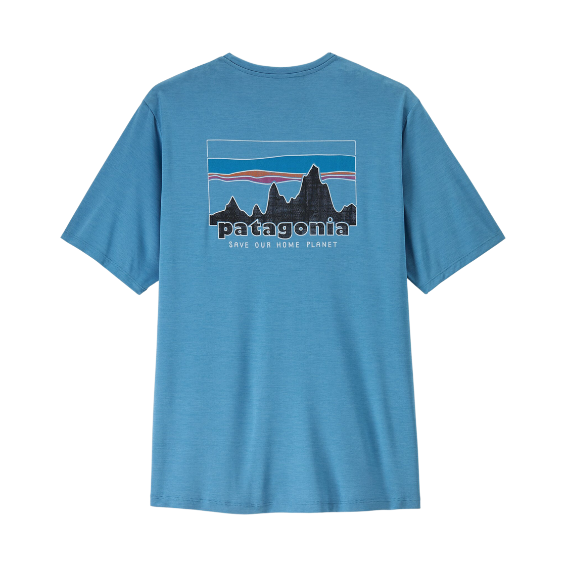 45478 Patagonia Capilene Cool Daily T-Shirt '73 Skyline Shore Blue Light Shore Blue X-Dye
