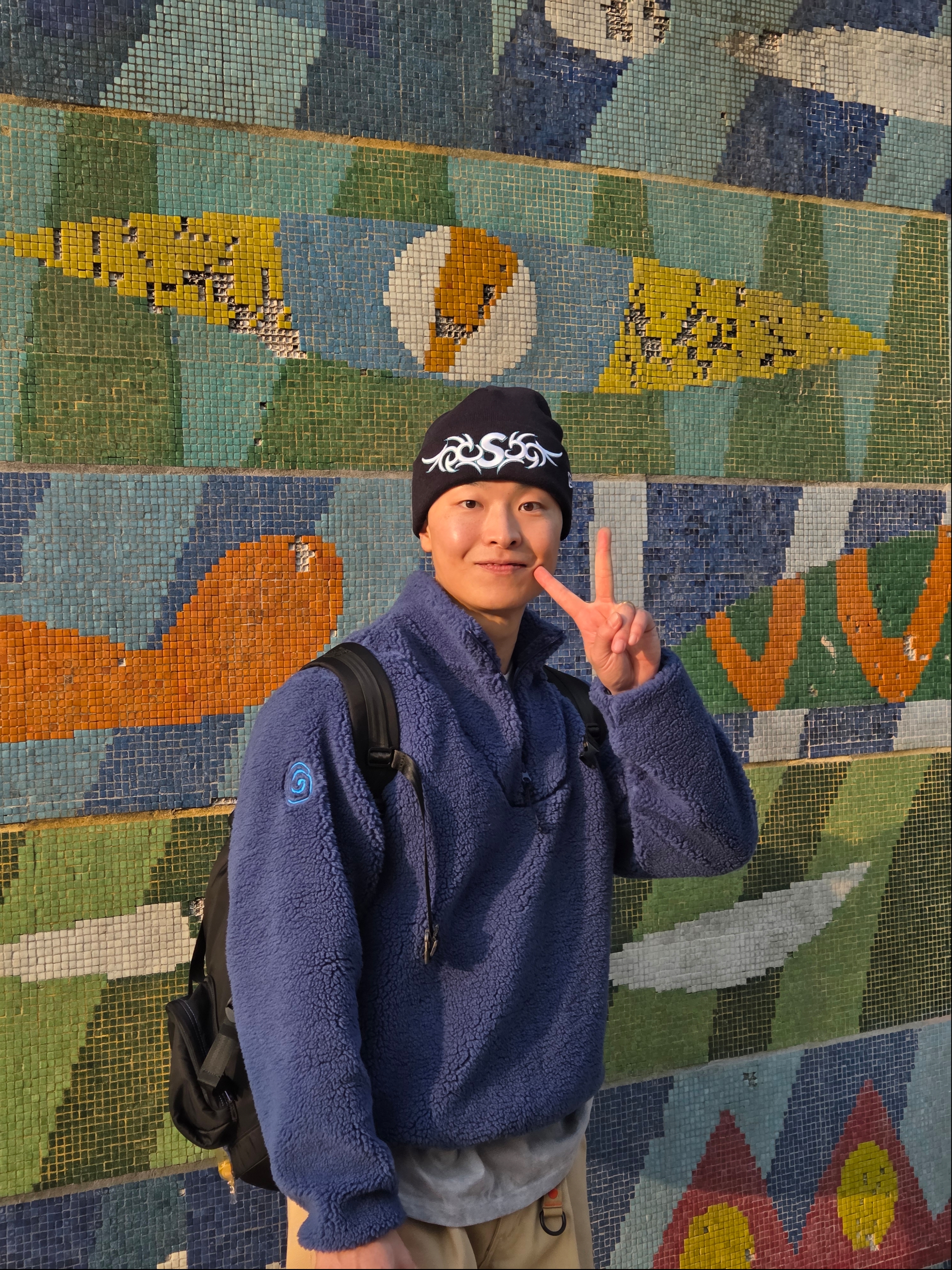 Supreme New Era Tribal S Logo Beanie Navy - 25FW, Ostrya 25FW Bluebird Shearling Fleece Navy 착용 스타일 - 2