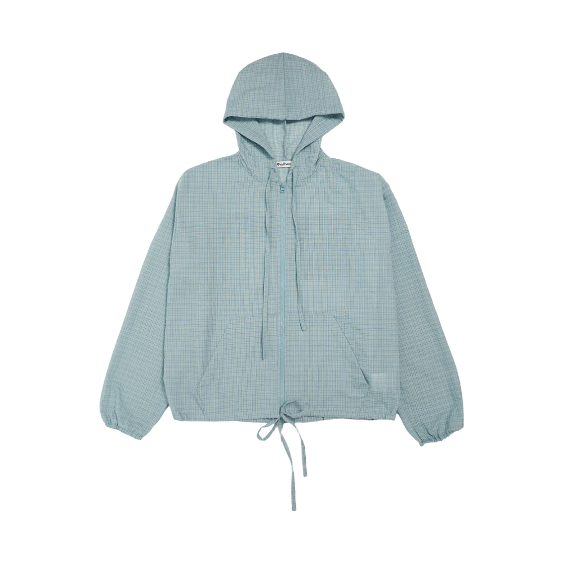 미헤브 미유 백프린트 후드 집업 자켓 민트(mihev Miyu Back Print Hood Zip-Up Jacket Mint) - 2